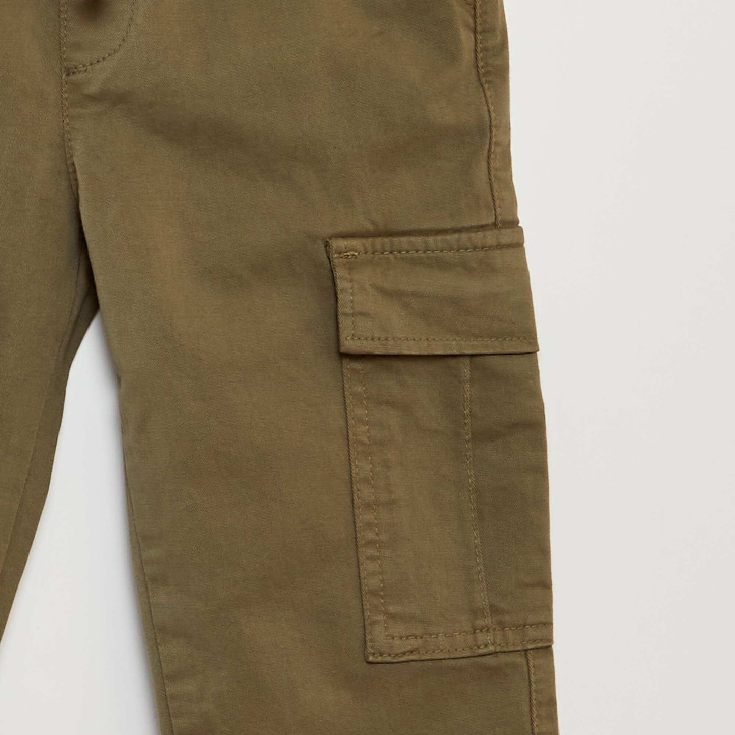 Stretchy multi-pocket trousers KHAKI