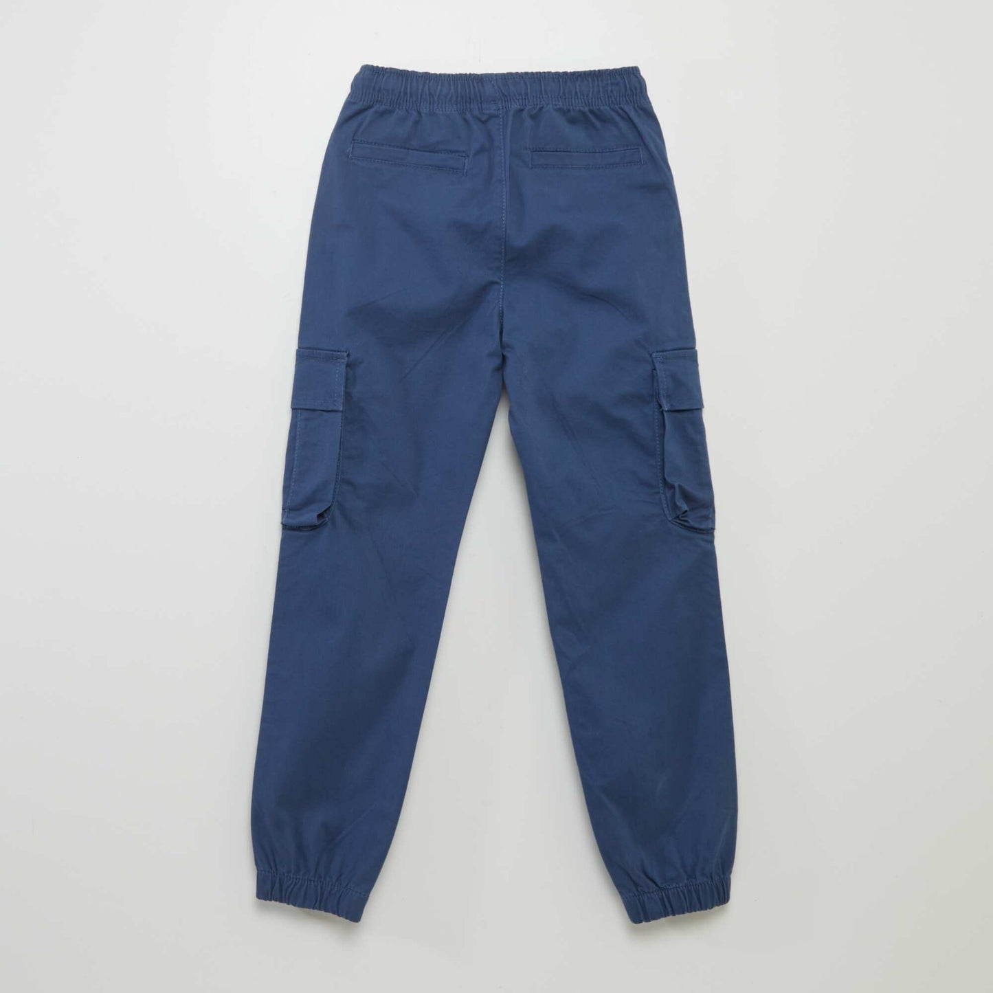 Stretchy multi-pocket trousers BLUE