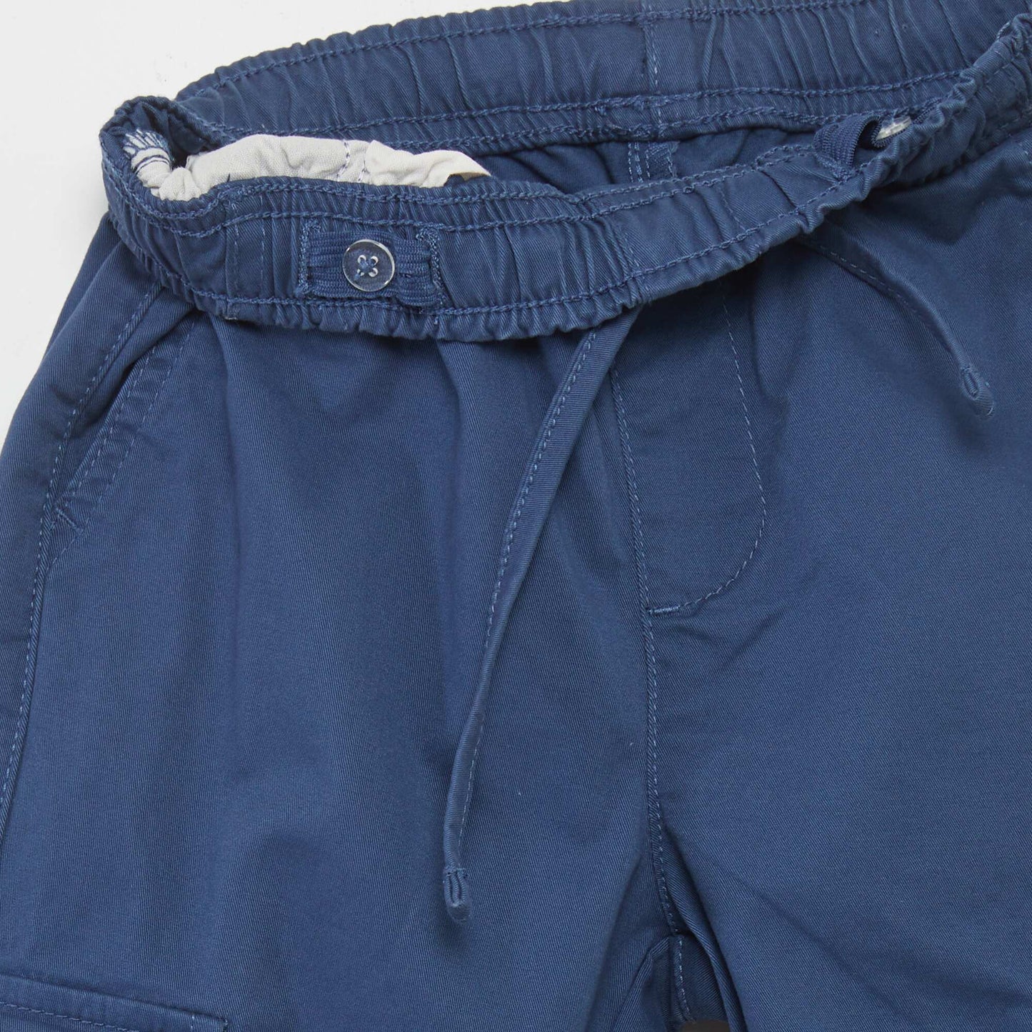 Stretchy multi-pocket trousers BLUE