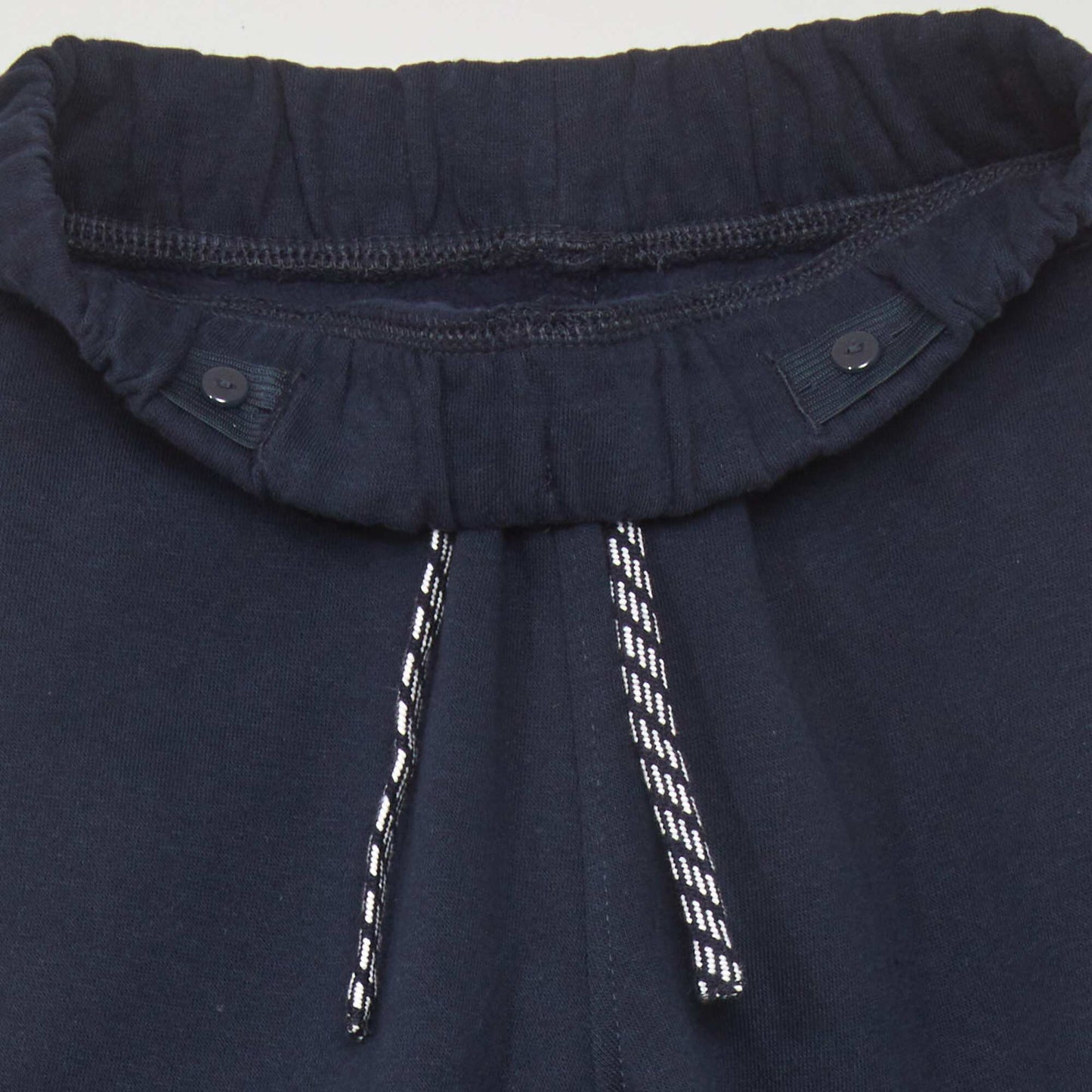 Marl joggers with adjustable waistband blue