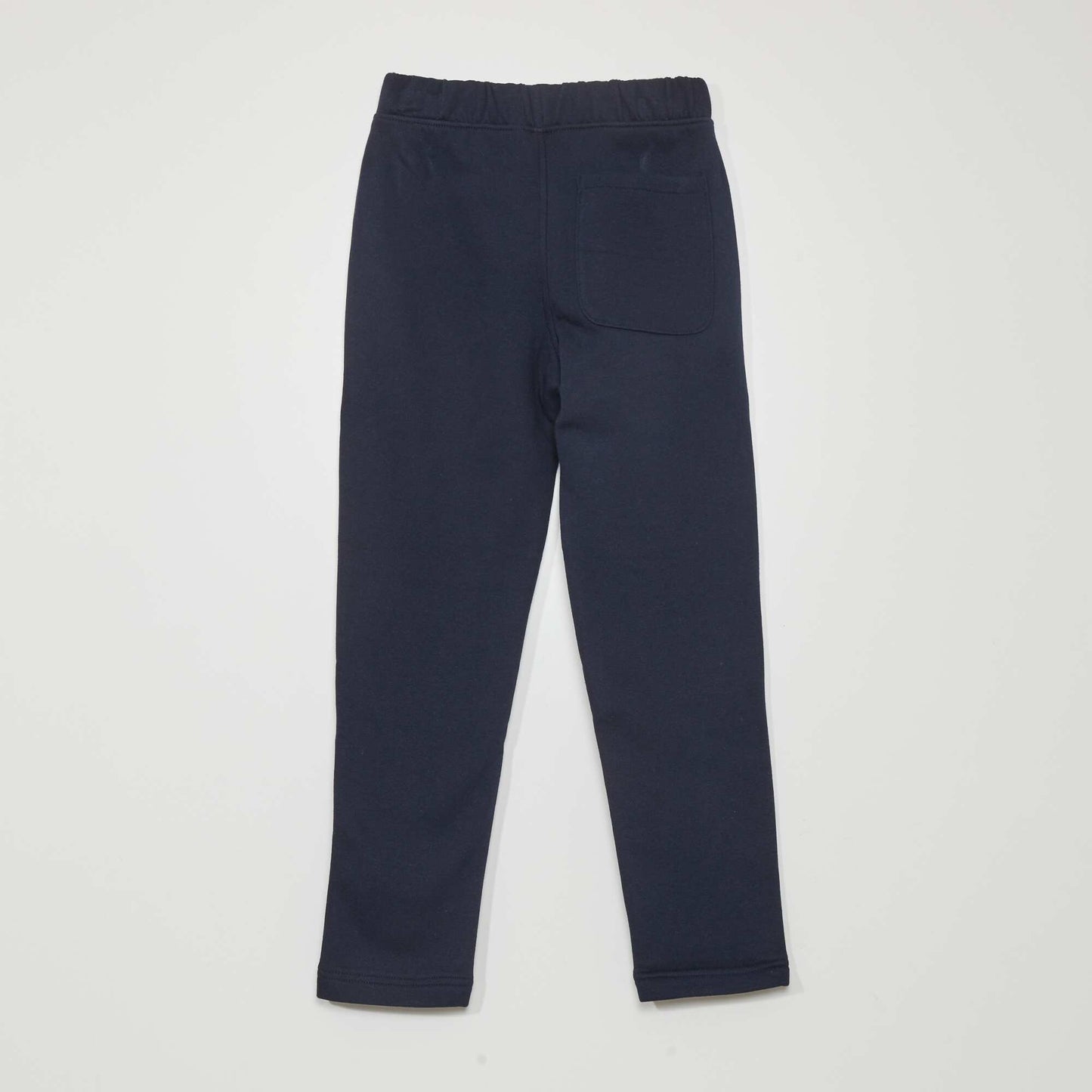 Marl joggers with adjustable waistband blue