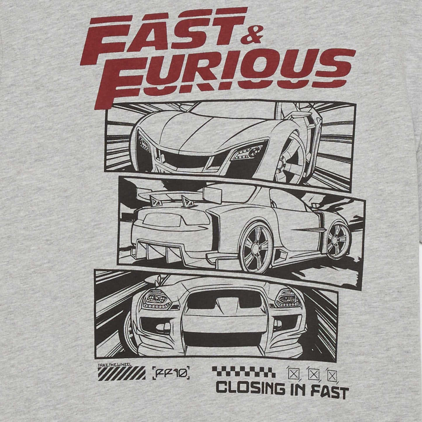 Long 'Fast and Furious' pyjamas - 2-piece set GREY