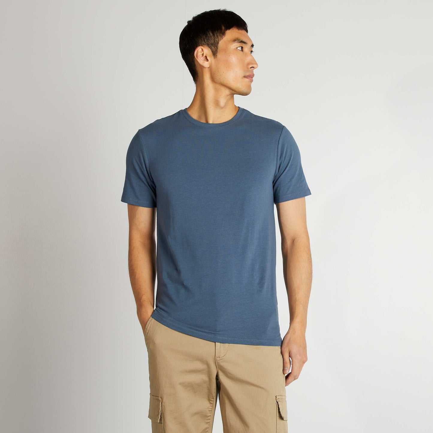 Plain T-shirt - Muscle shirt BLUE