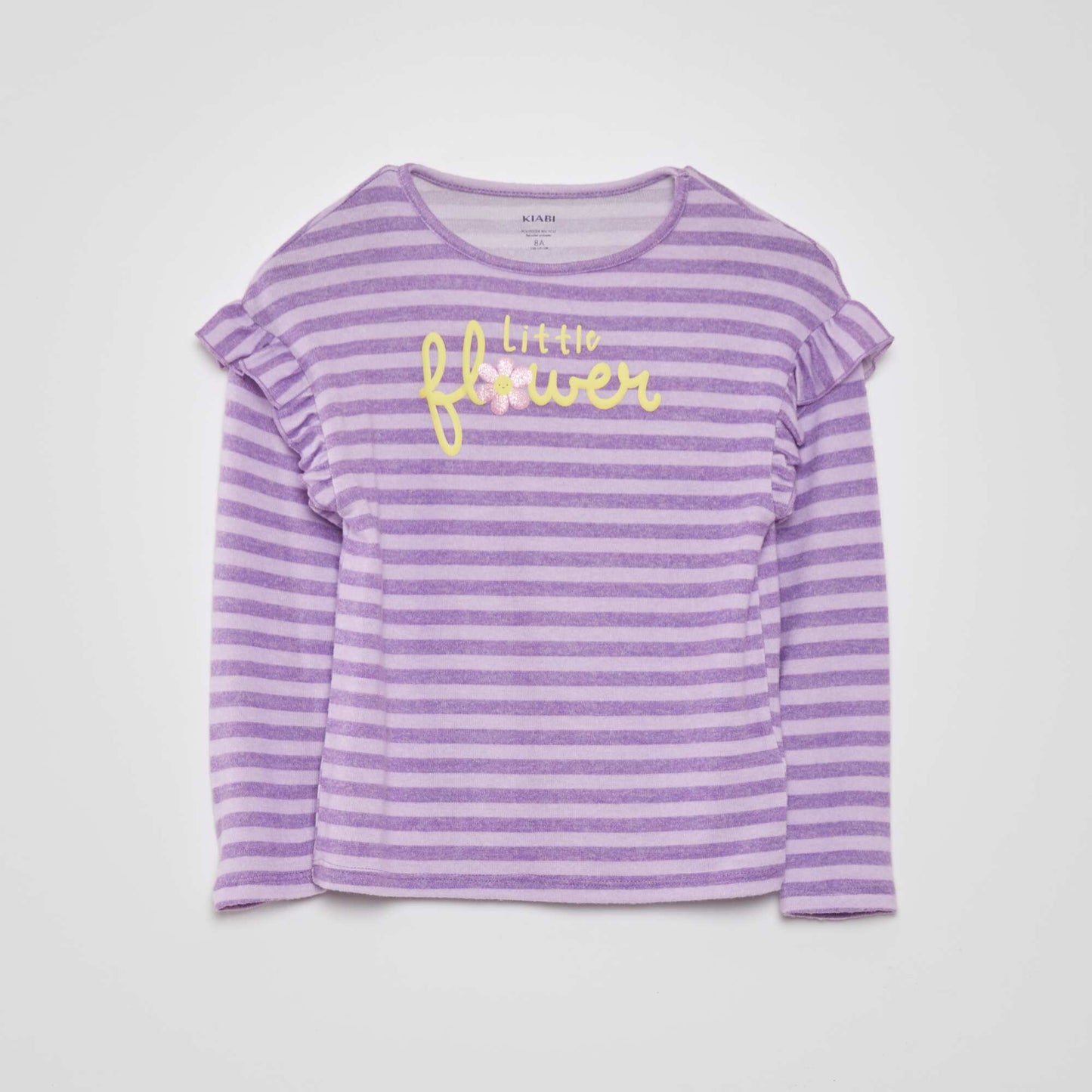 Plush knit T-shirt PURPLE