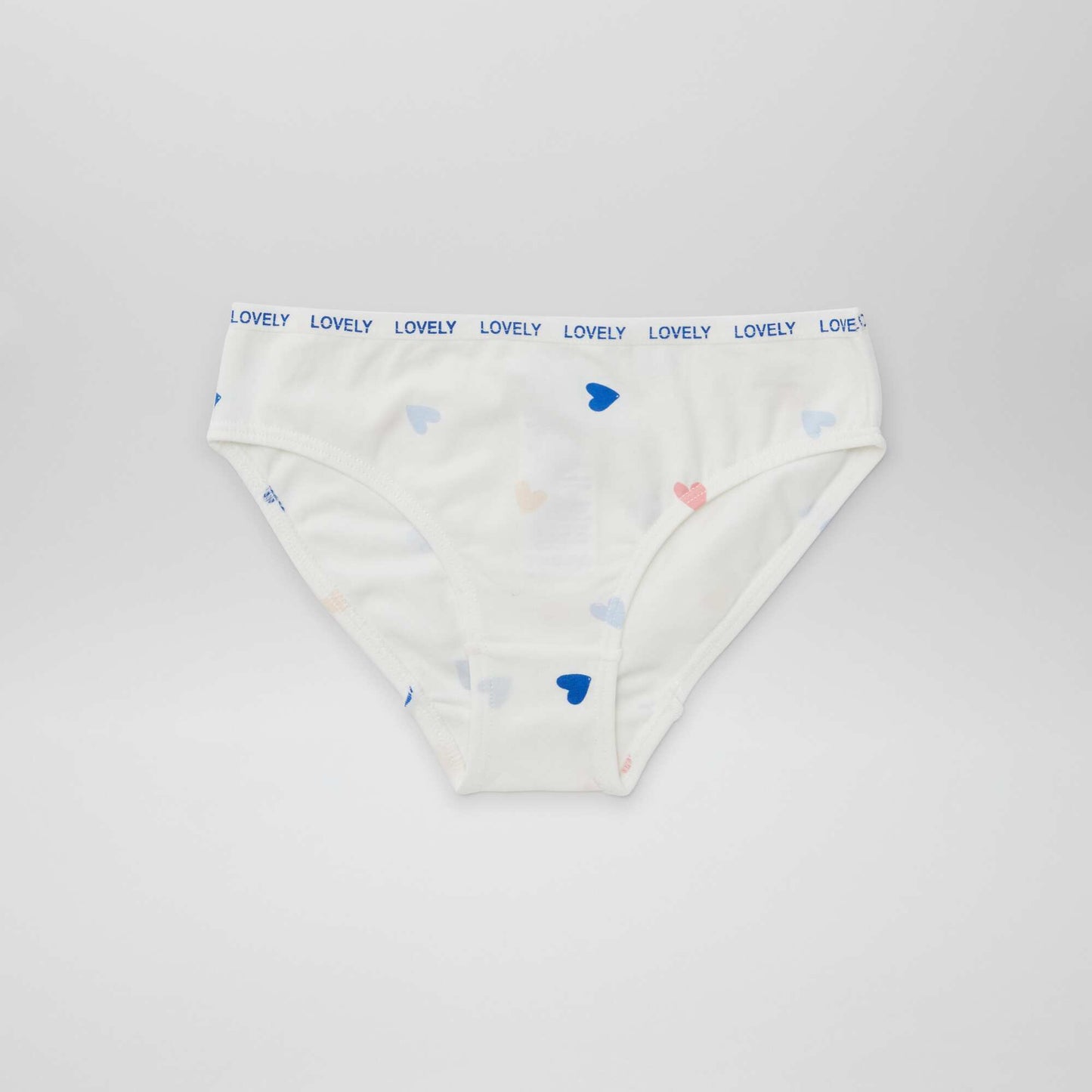 عبوة من 4 أزواج من السراويل الداخلية المطبوعة باللون الأبيض