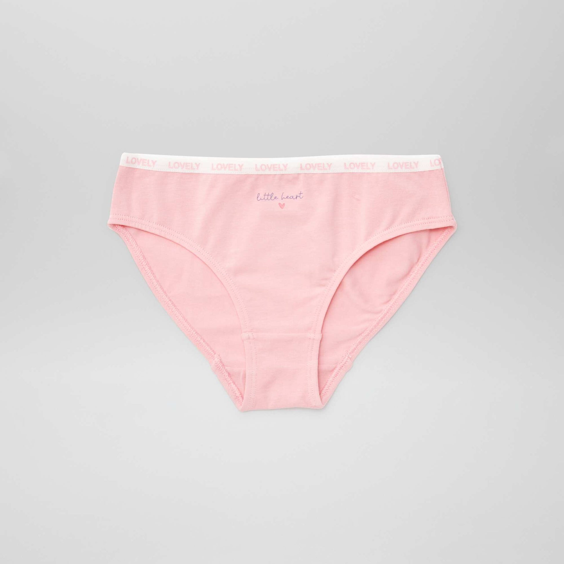 عبوة من 4 أزواج من السراويل الداخلية المطبوعة باللون الأبيض