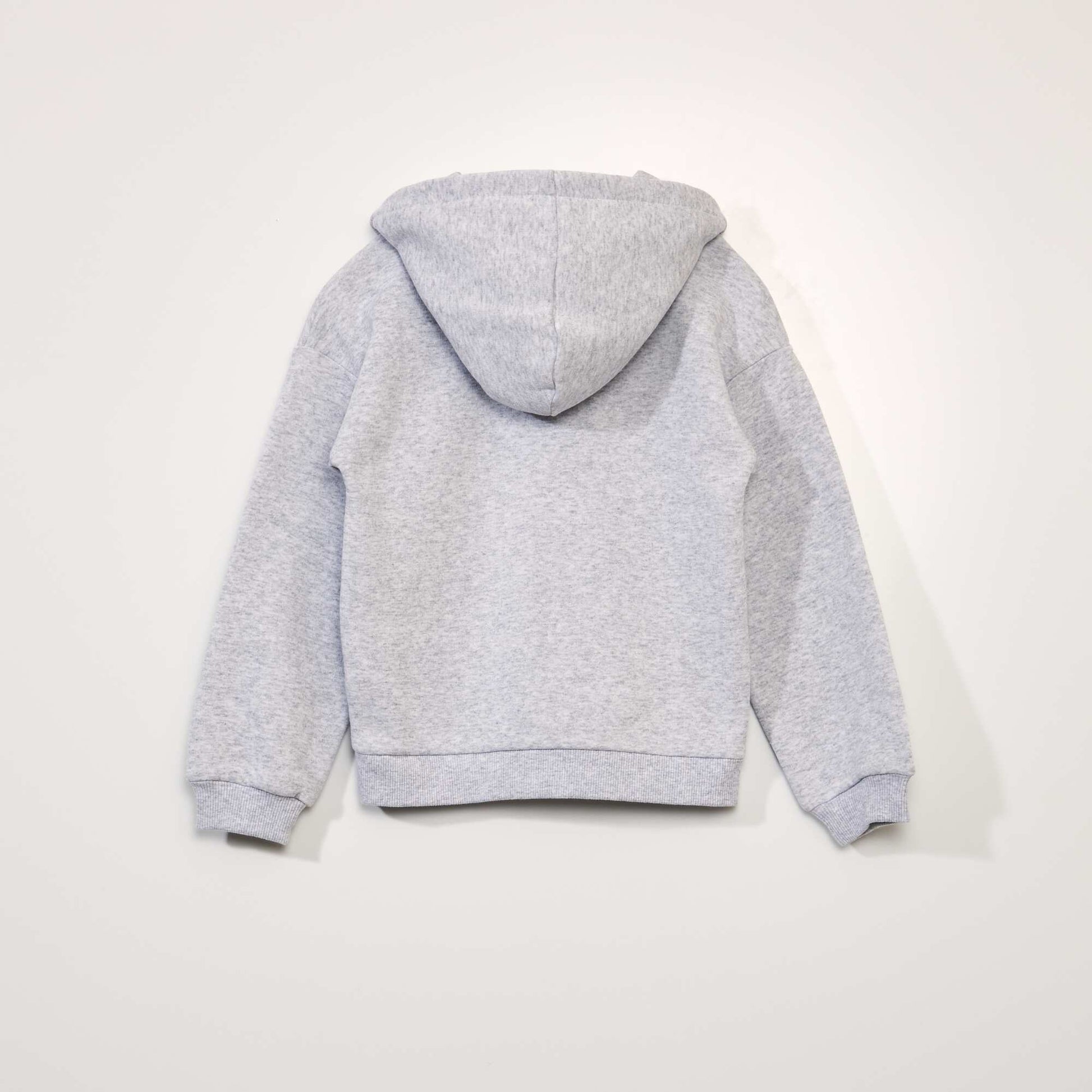 Manga print hoodie GREY