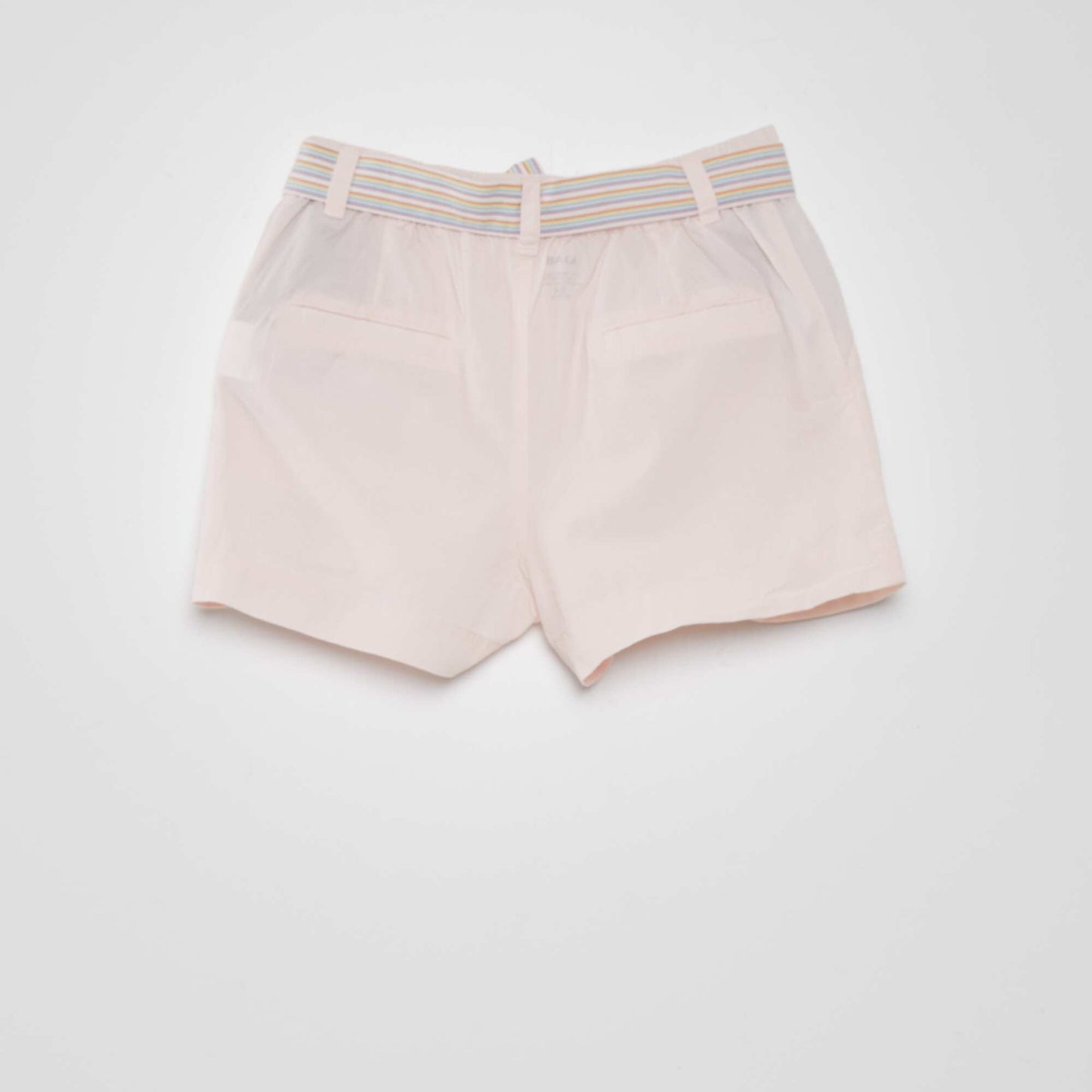 Plain cotton shorts WHITE