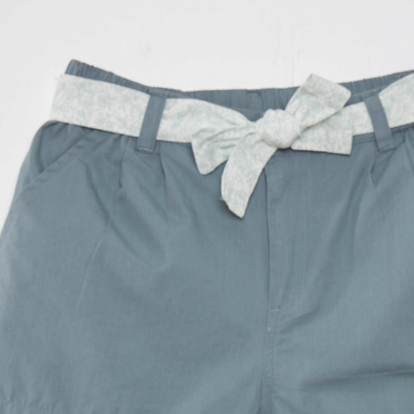 Plain cotton shorts WHITE