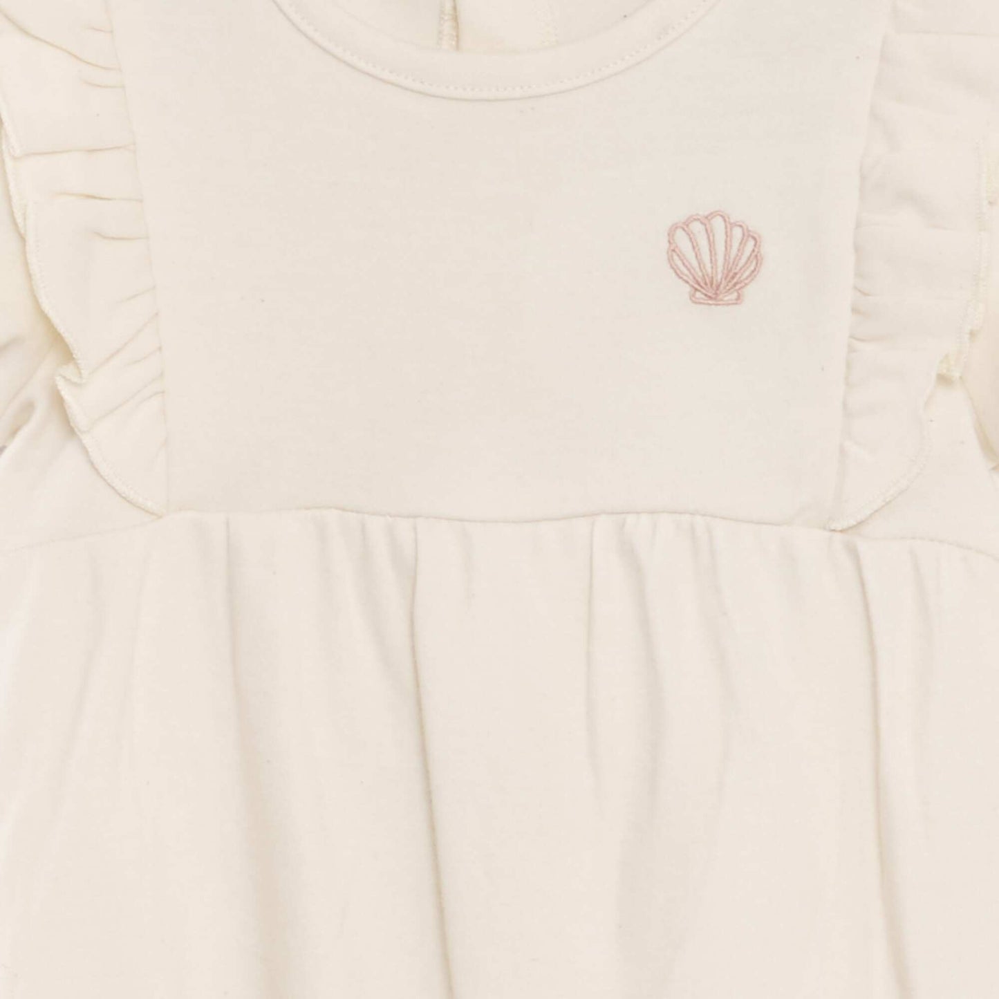 Lightweight romper-style sleepsuit WHITE