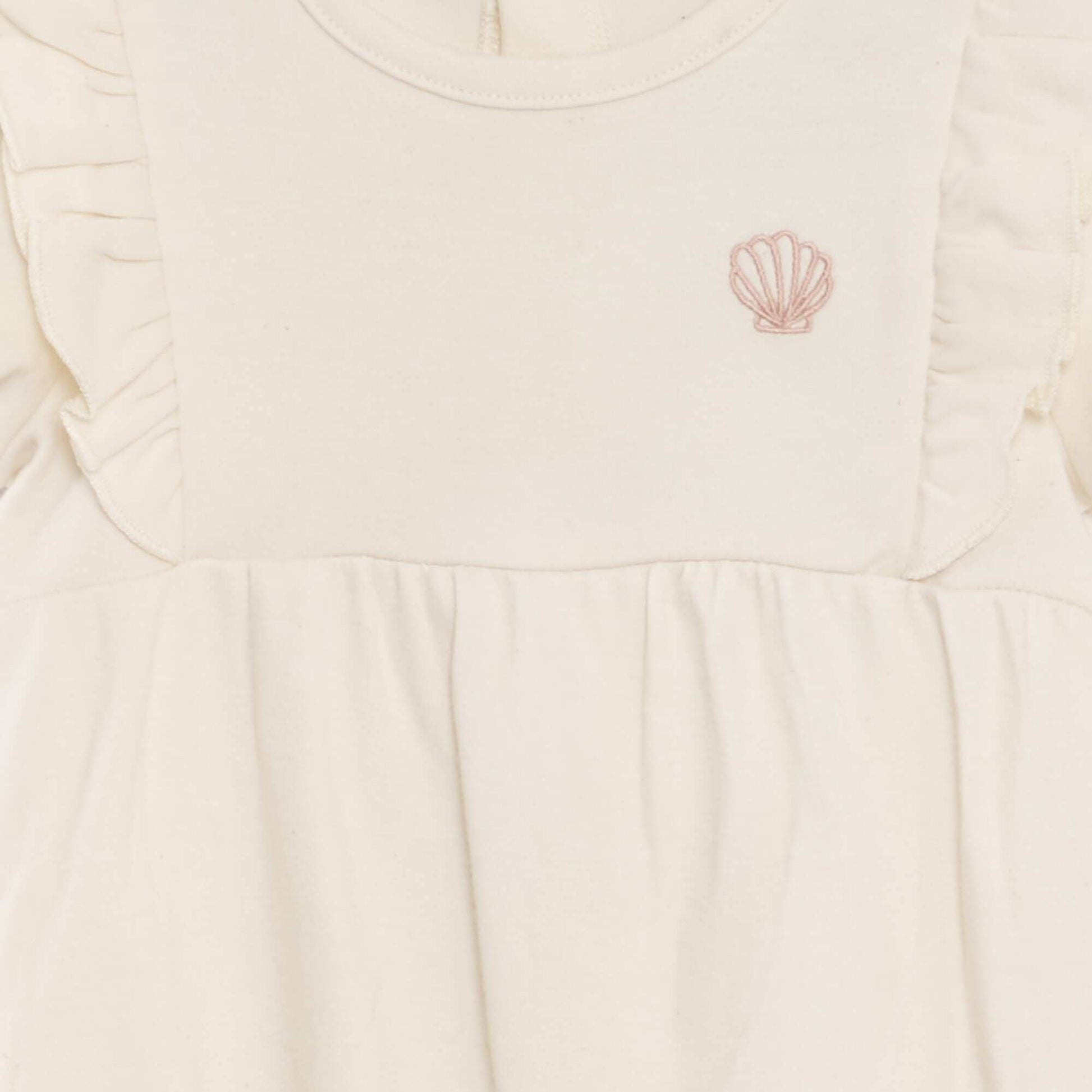 Lightweight romper-style sleepsuit WHITE