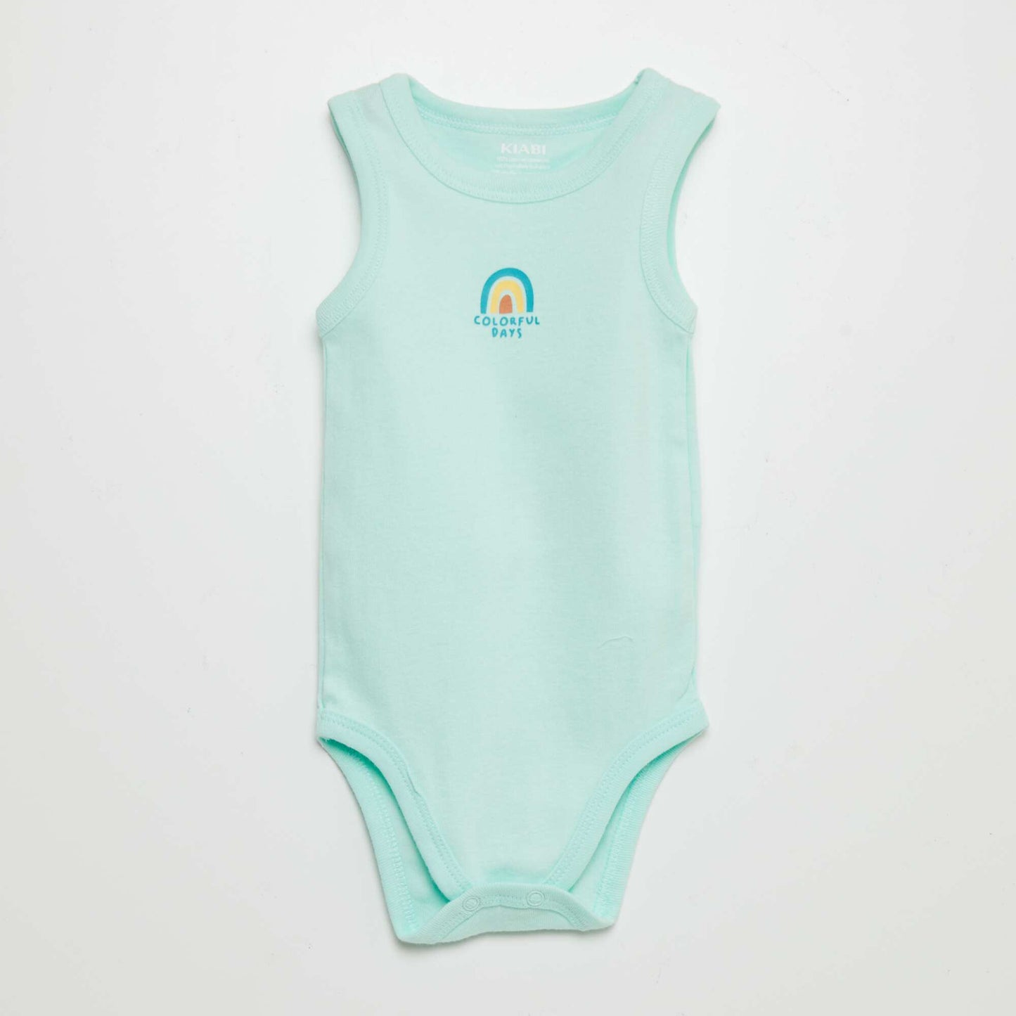 Pack of 3 sleeveless bodysuits BLUE