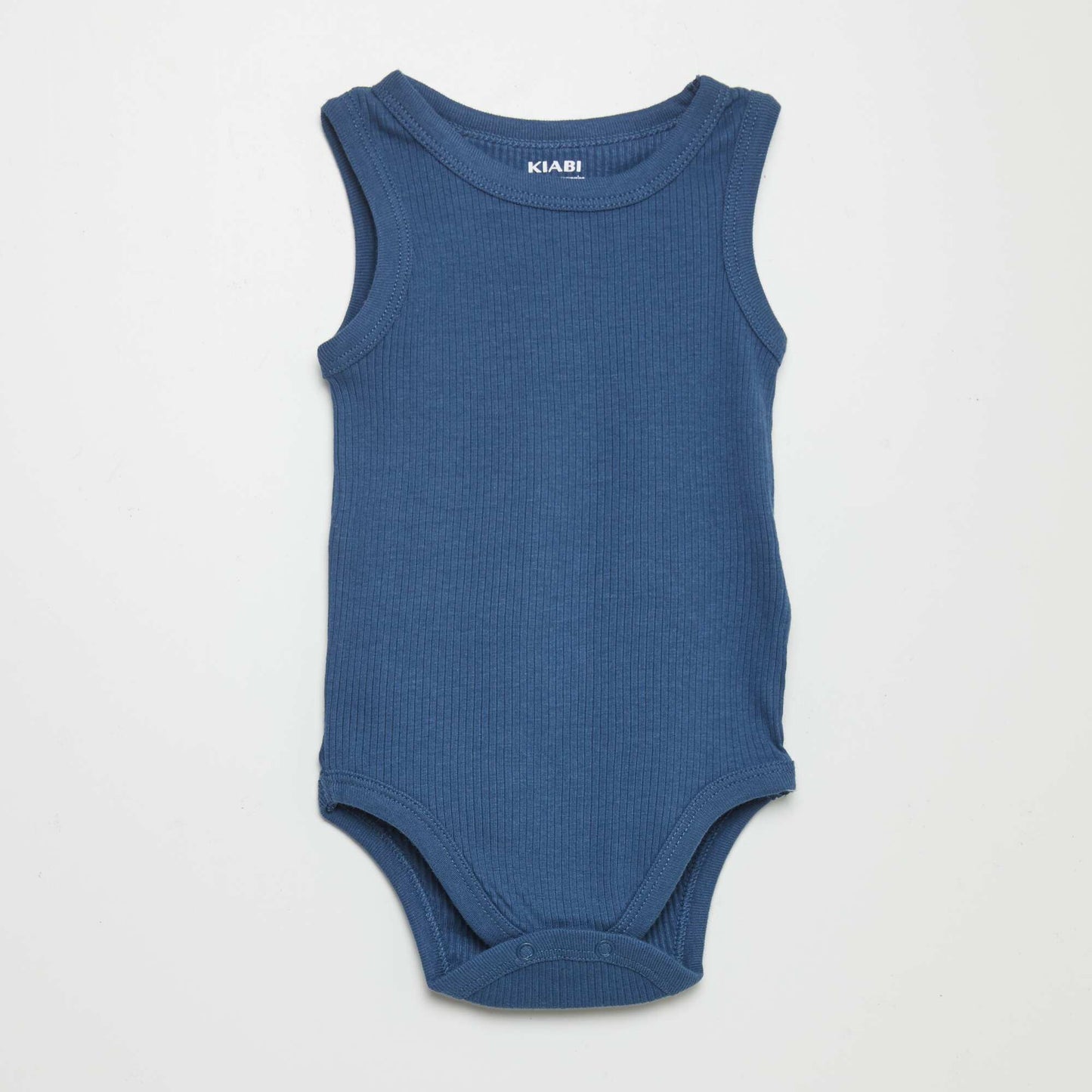 Pack of 3 sleeveless bodysuits BLUE