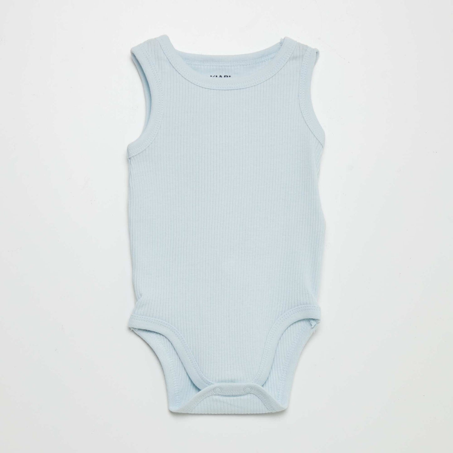 Pack of 3 sleeveless bodysuits BLUE