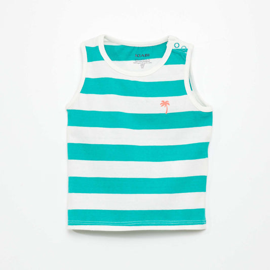 Jersey vest top WHITE