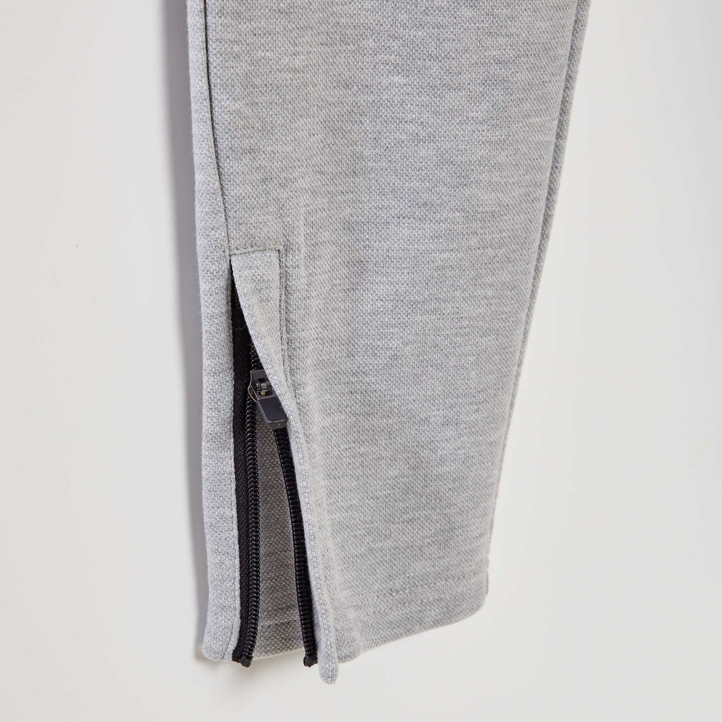 Cotton piqué joggers GREY