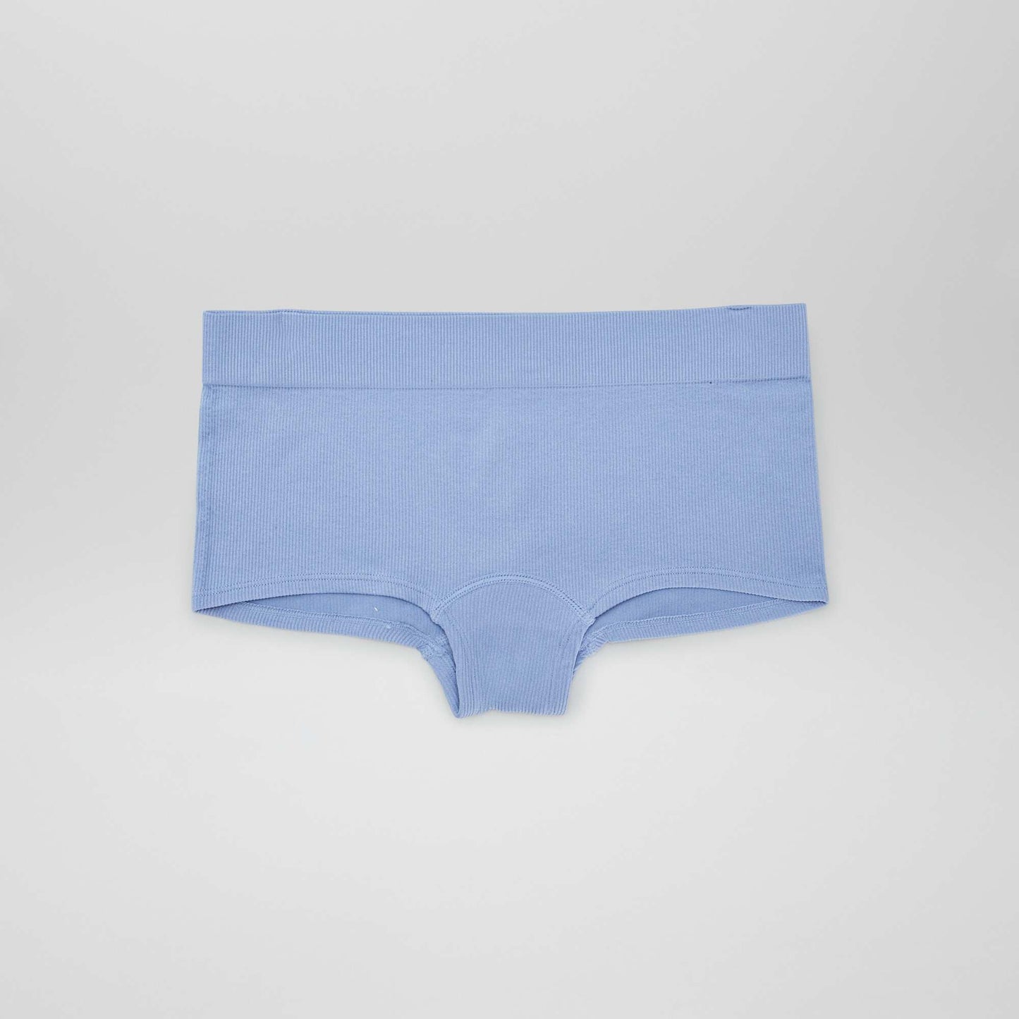 Pack of 2 pairs of ribbed fabric boy shorts BLUE