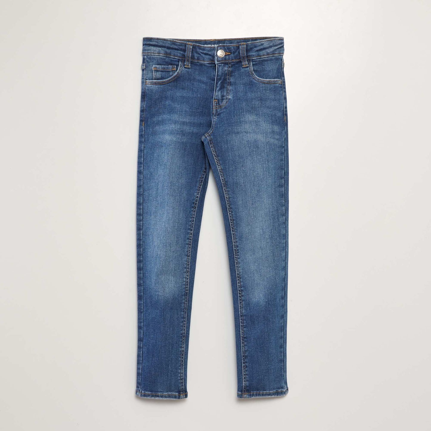 Skinny denim trousers. BLUE