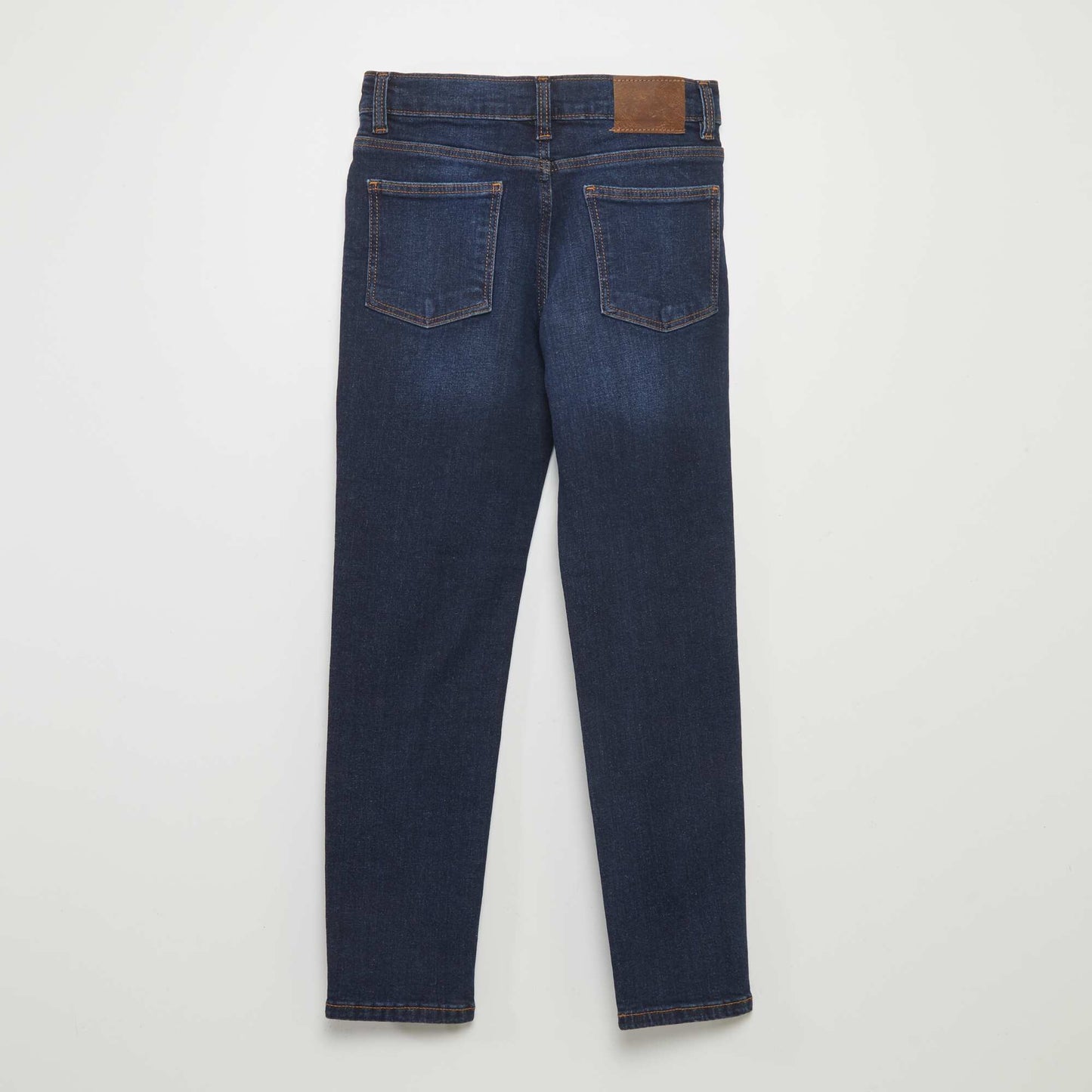 Slim-fit jeans with adjustable waist BLUE