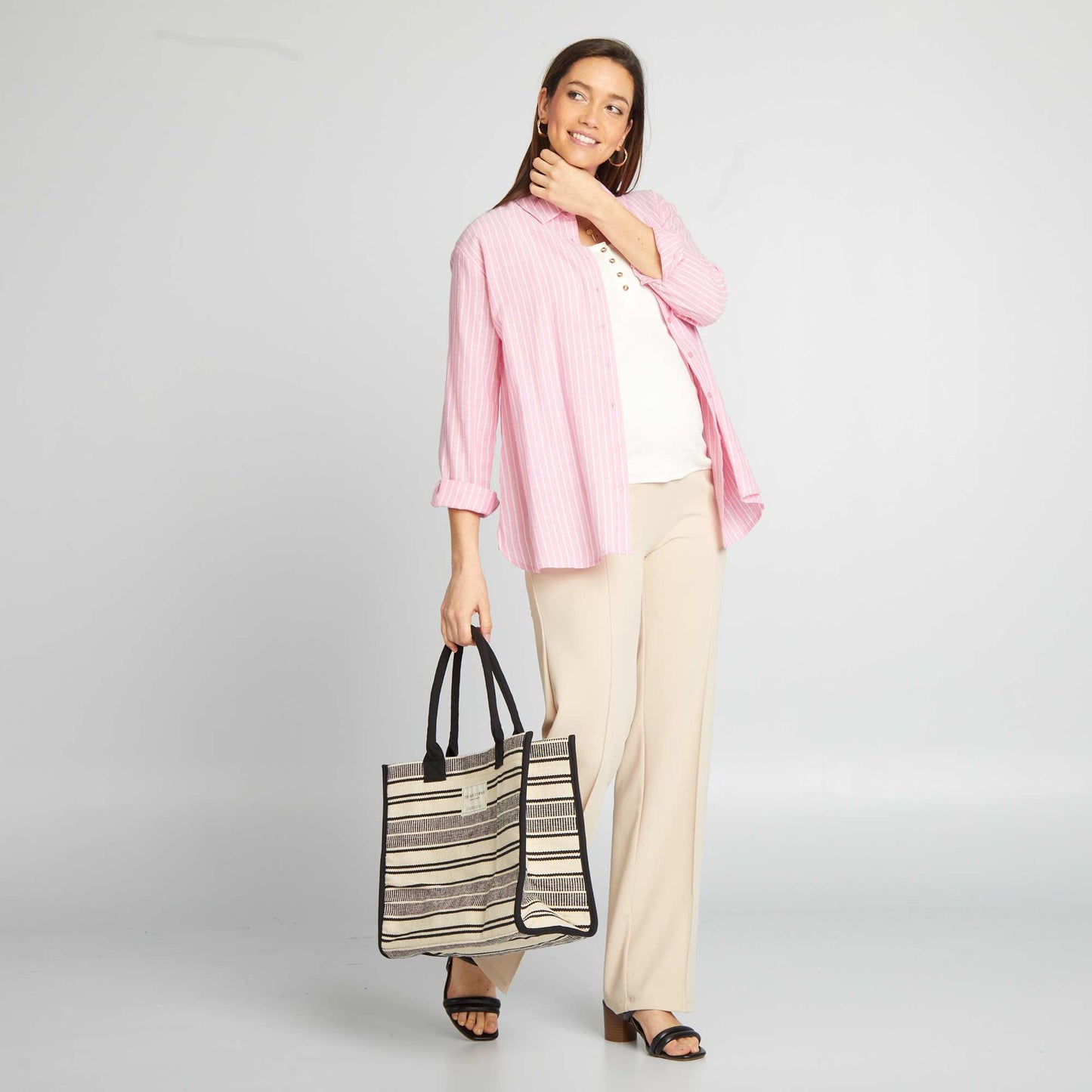 Milano maternity trousers BEIGE