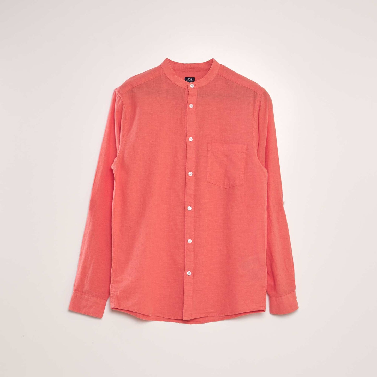 Mandarin collar shirt PINK