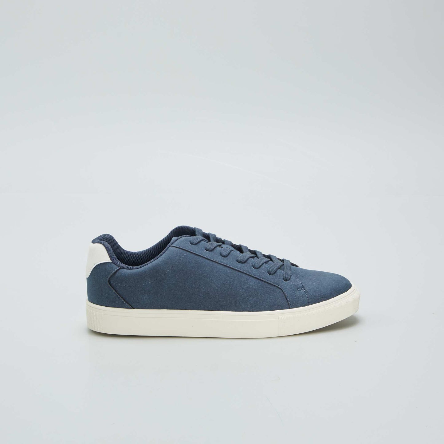 Textured low-top trainers BLUE