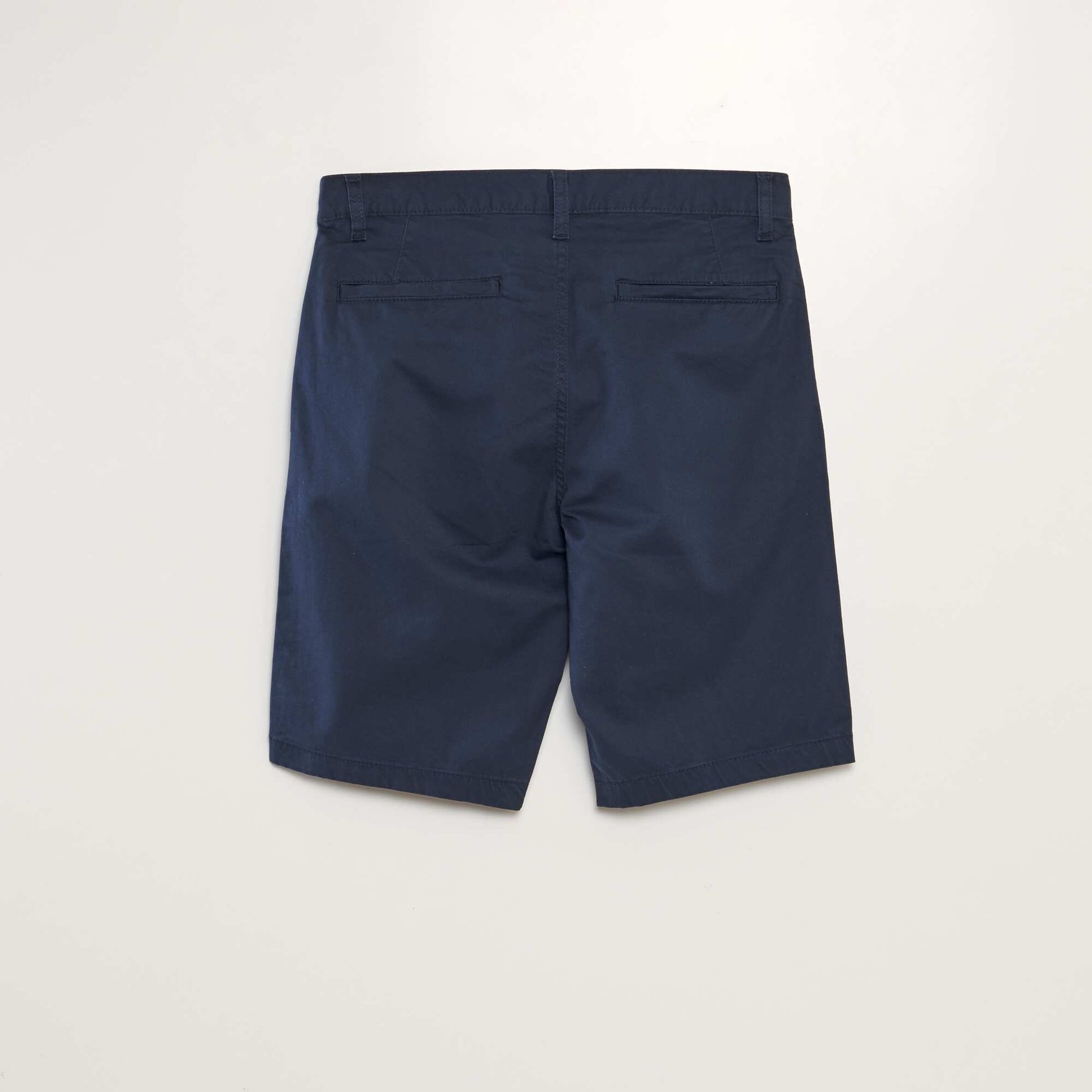Plain chino Bermuda shorts BLUE