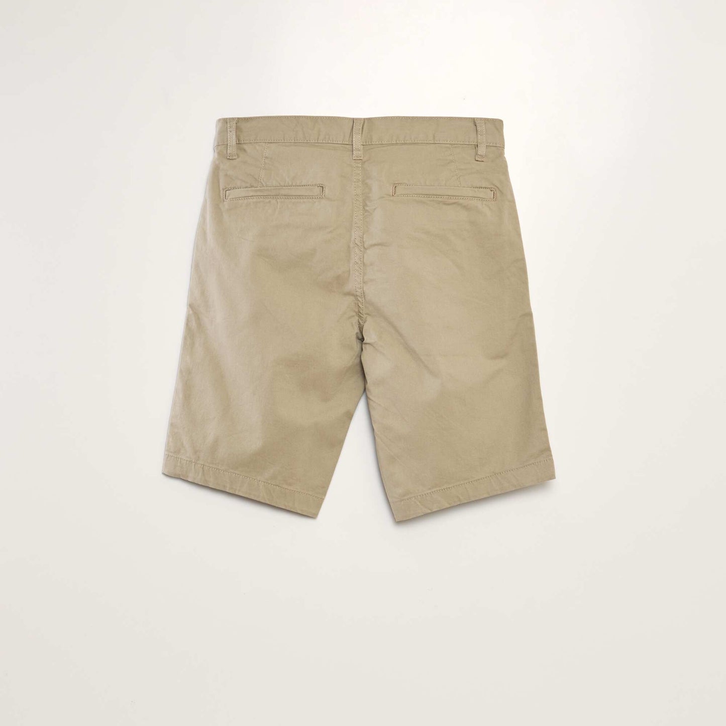 Plain chino Bermuda shorts BEIGE