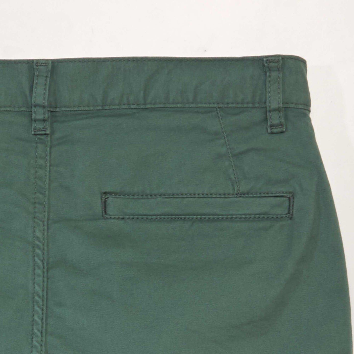 Plain chino Bermuda shorts GREEN