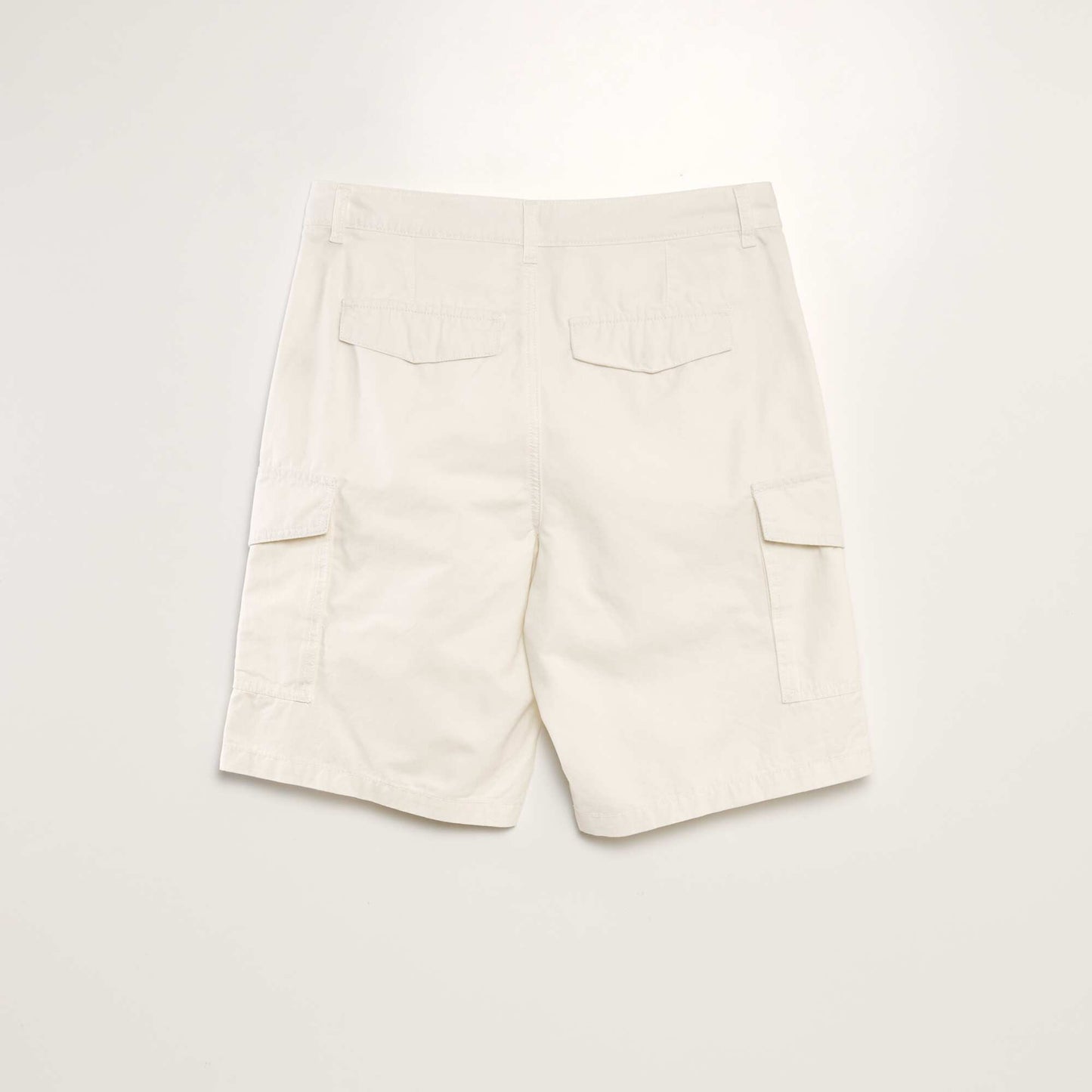 Bermuda shorts with side pockets WHITE