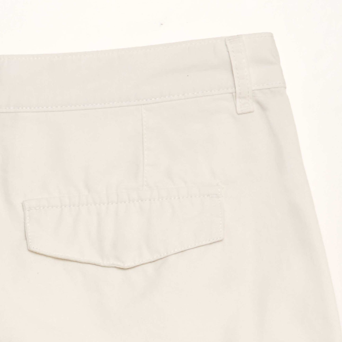 Bermuda shorts with side pockets WHITE