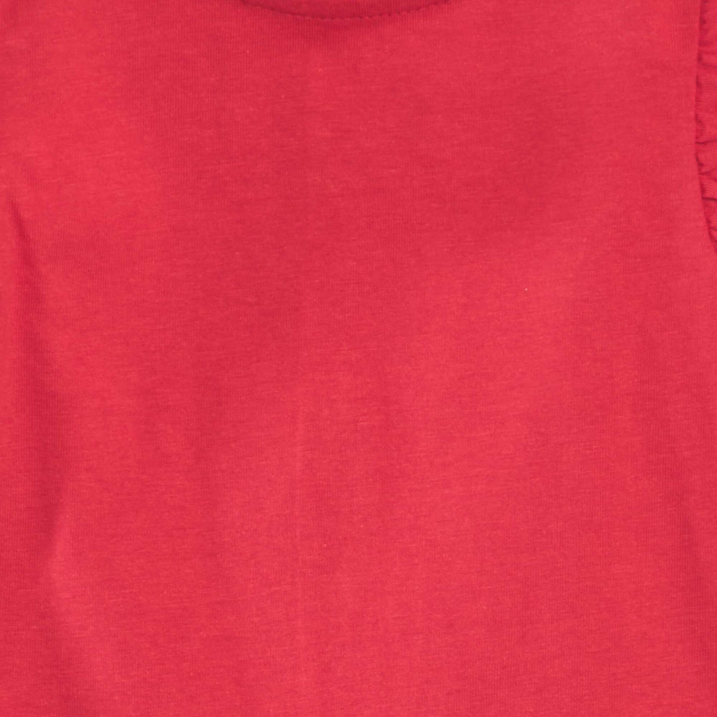 Ruffled T-shirt RED