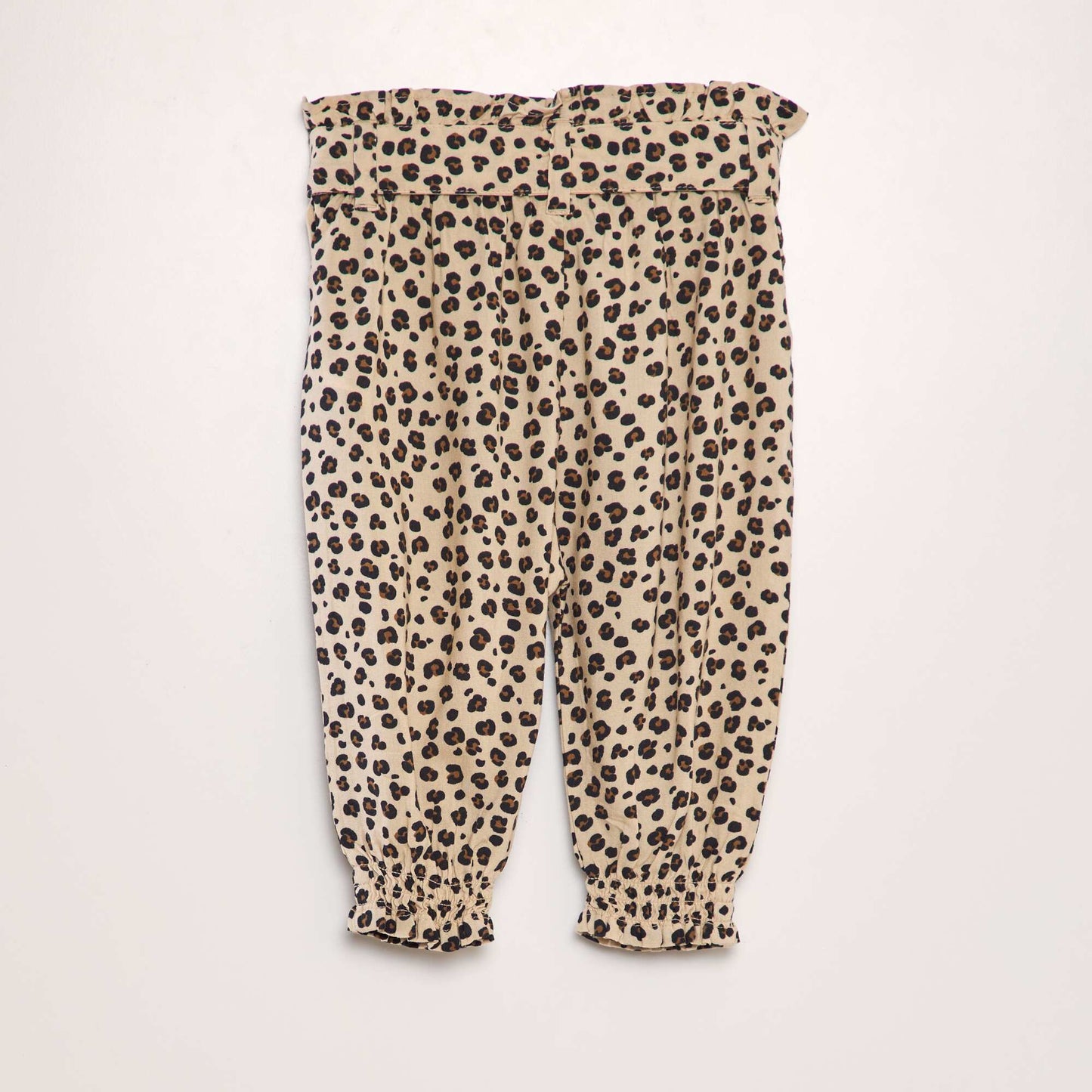 Patterned harem trousers BEIGE