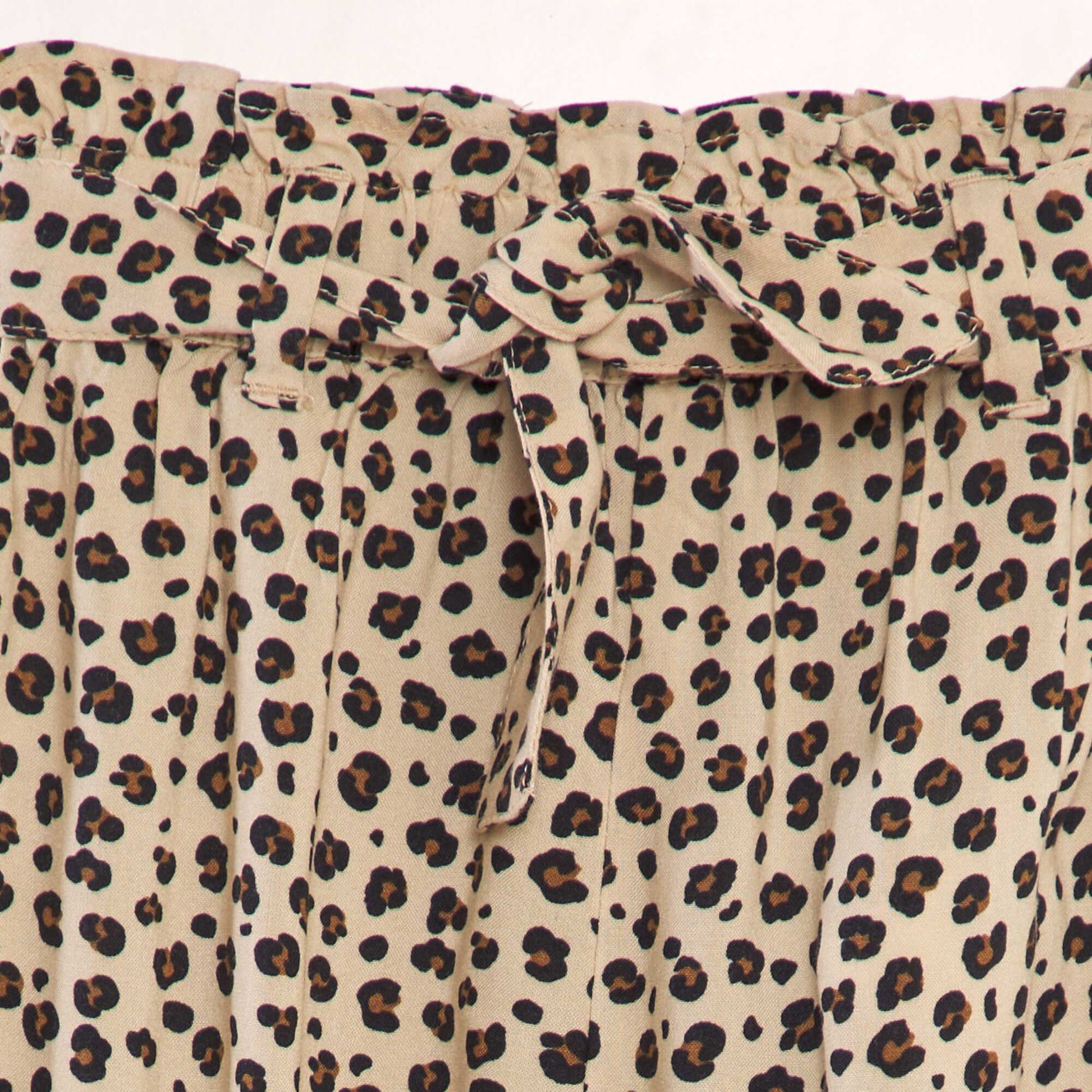 Patterned harem trousers BEIGE