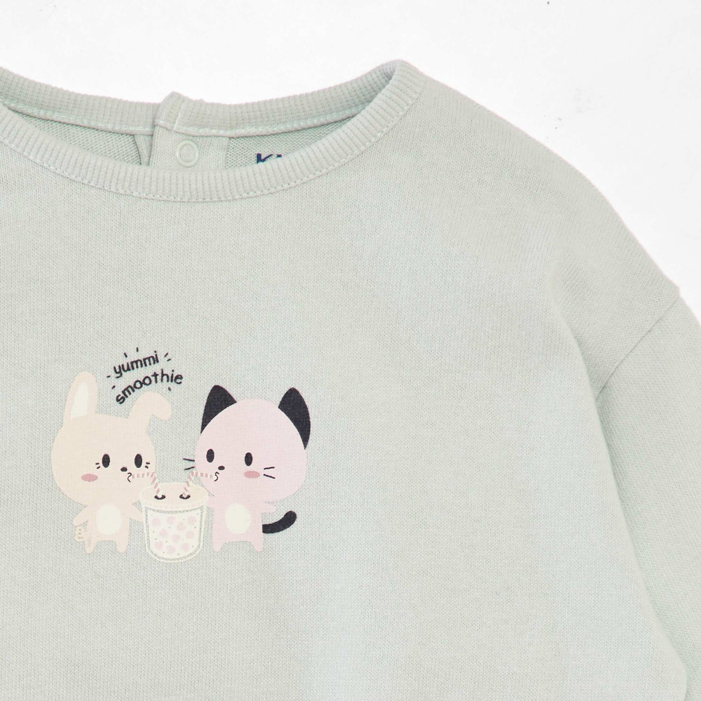 Lightweight sweatshirt fabric sweater BLUE