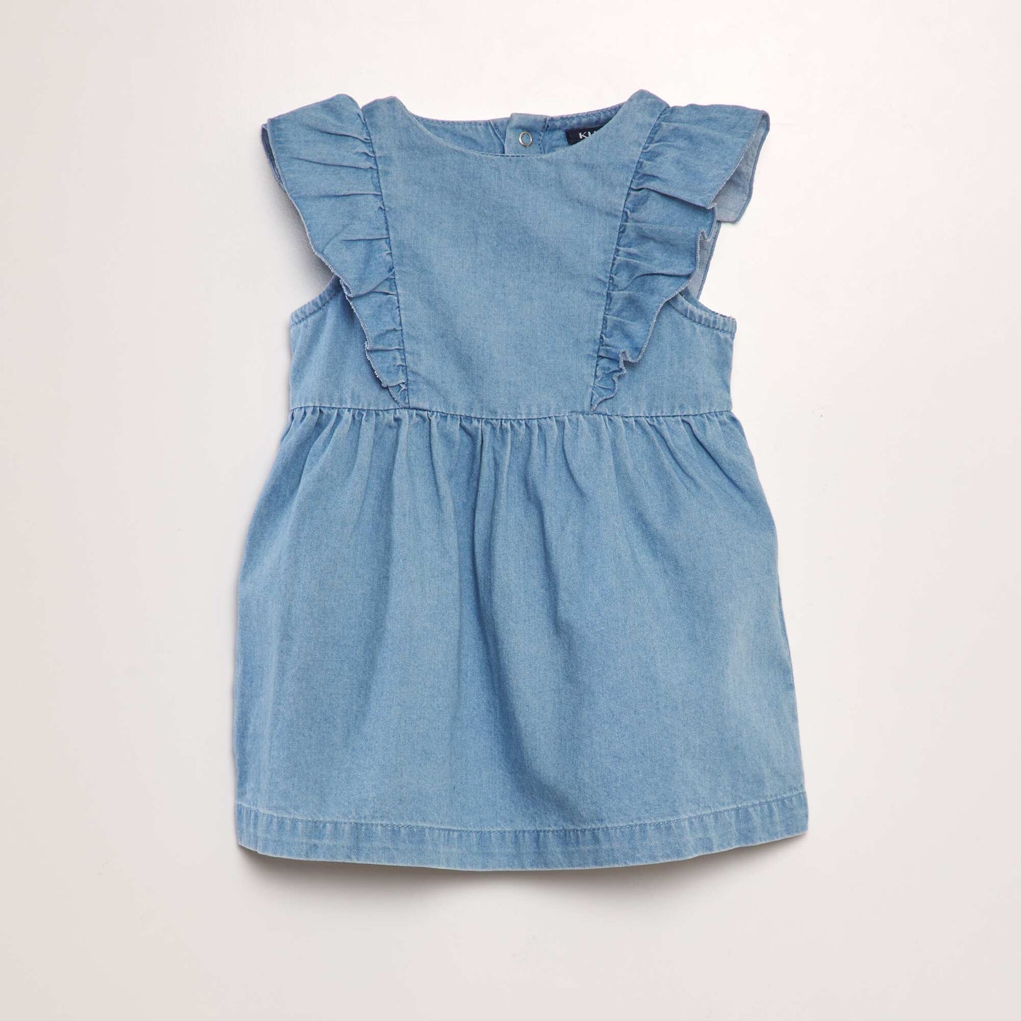 Denim dress with bloomers - 2-piece set BLUE