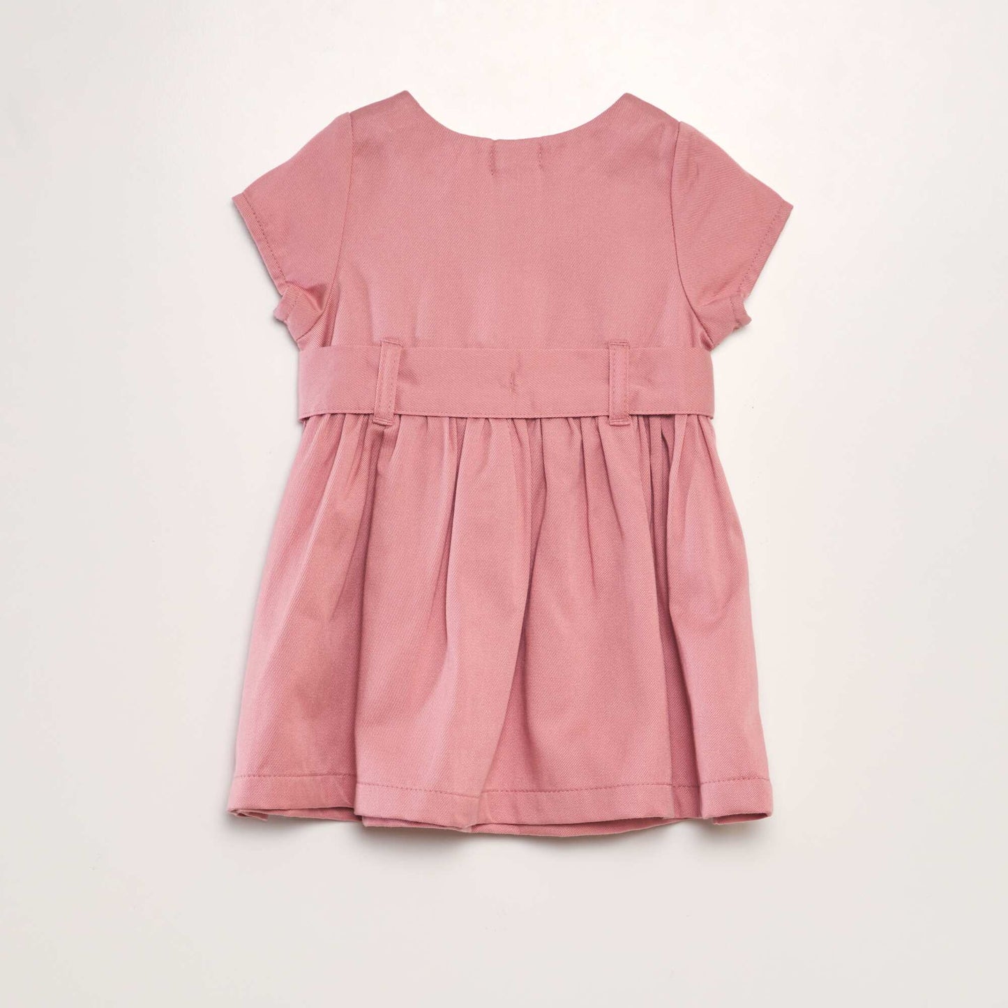 Flared lyocell dress pink