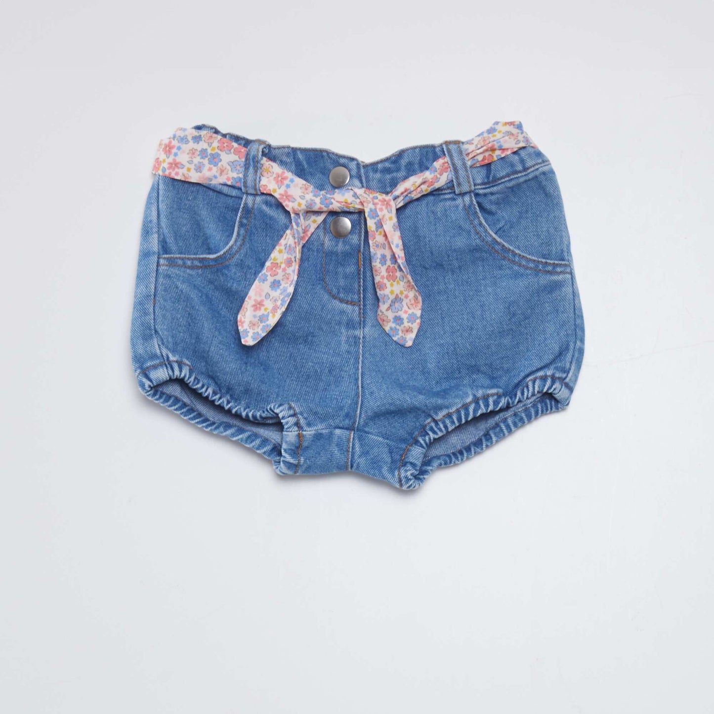 Denim shorts WHITE