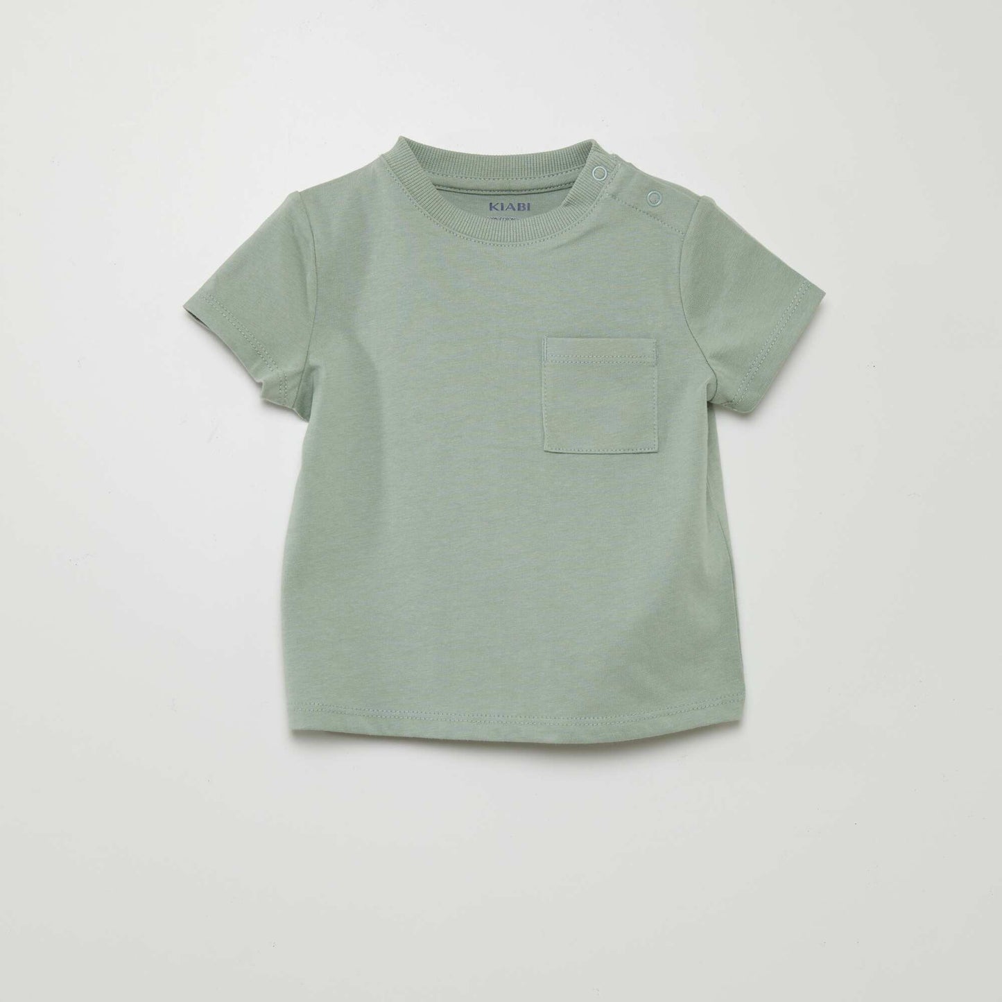 Short-sleeved T-shirt with pockets GREEN