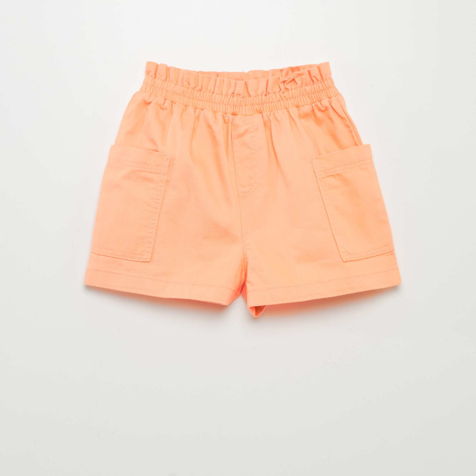 Twill shorts ORANGE