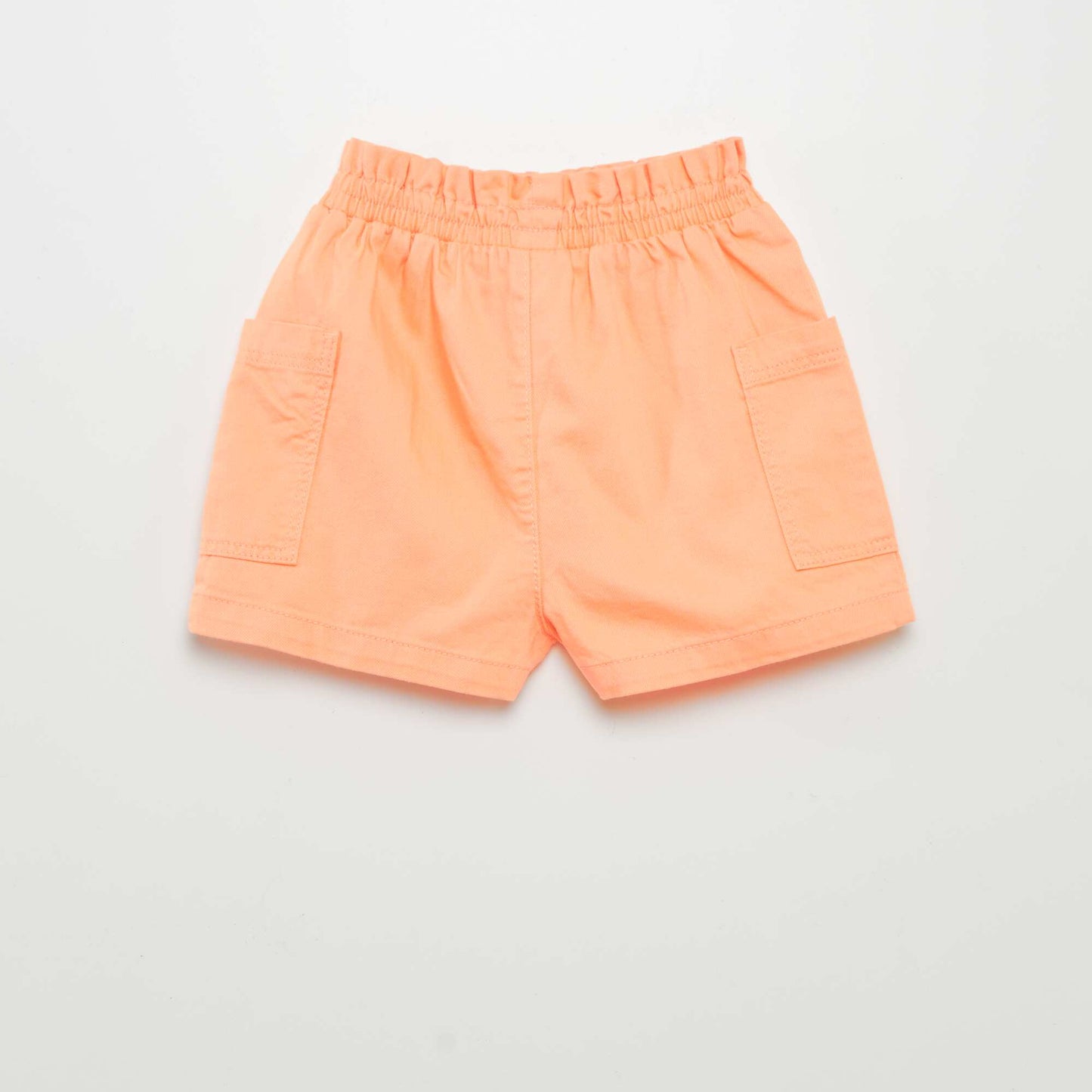 Twill shorts ORANGE