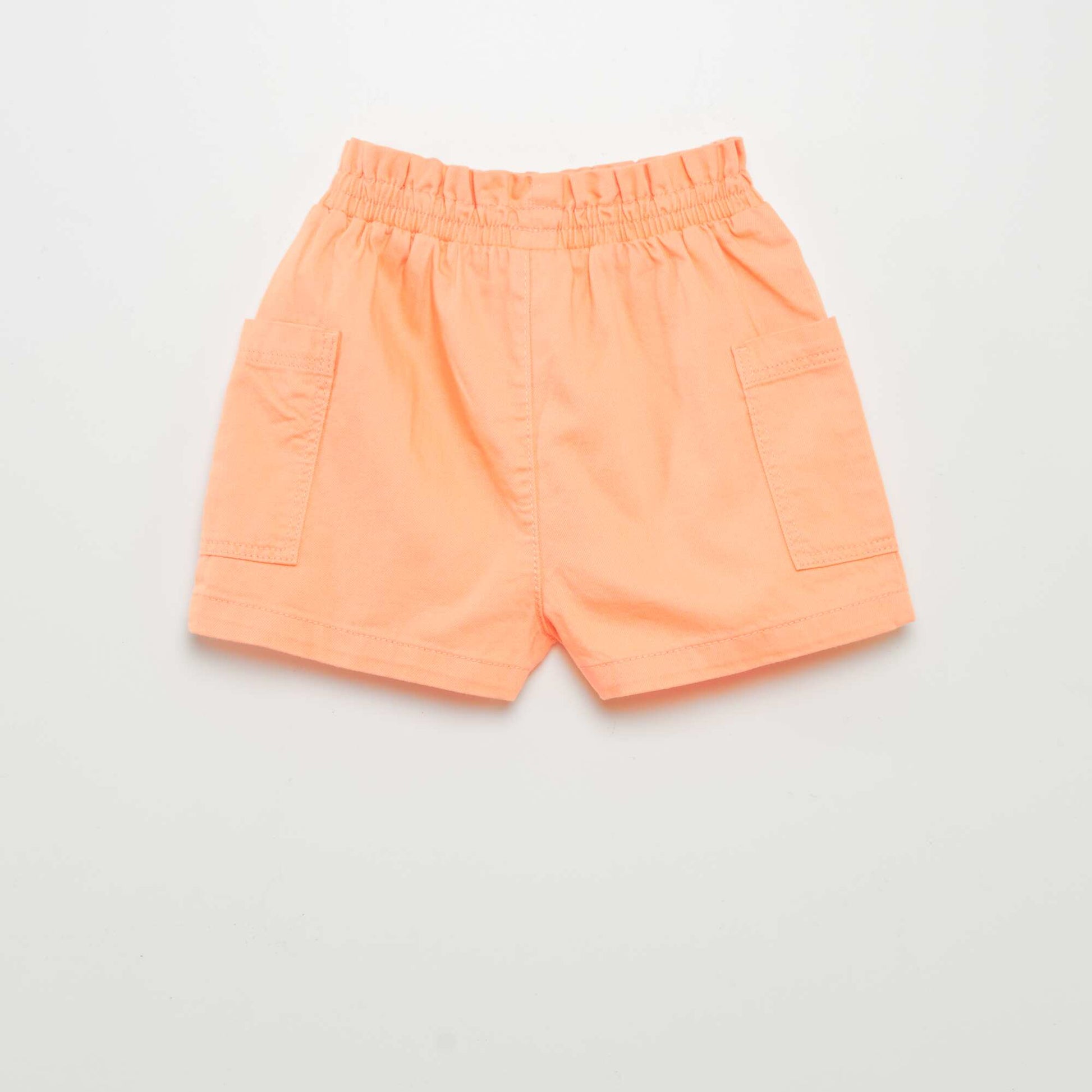 Twill shorts ORANGE
