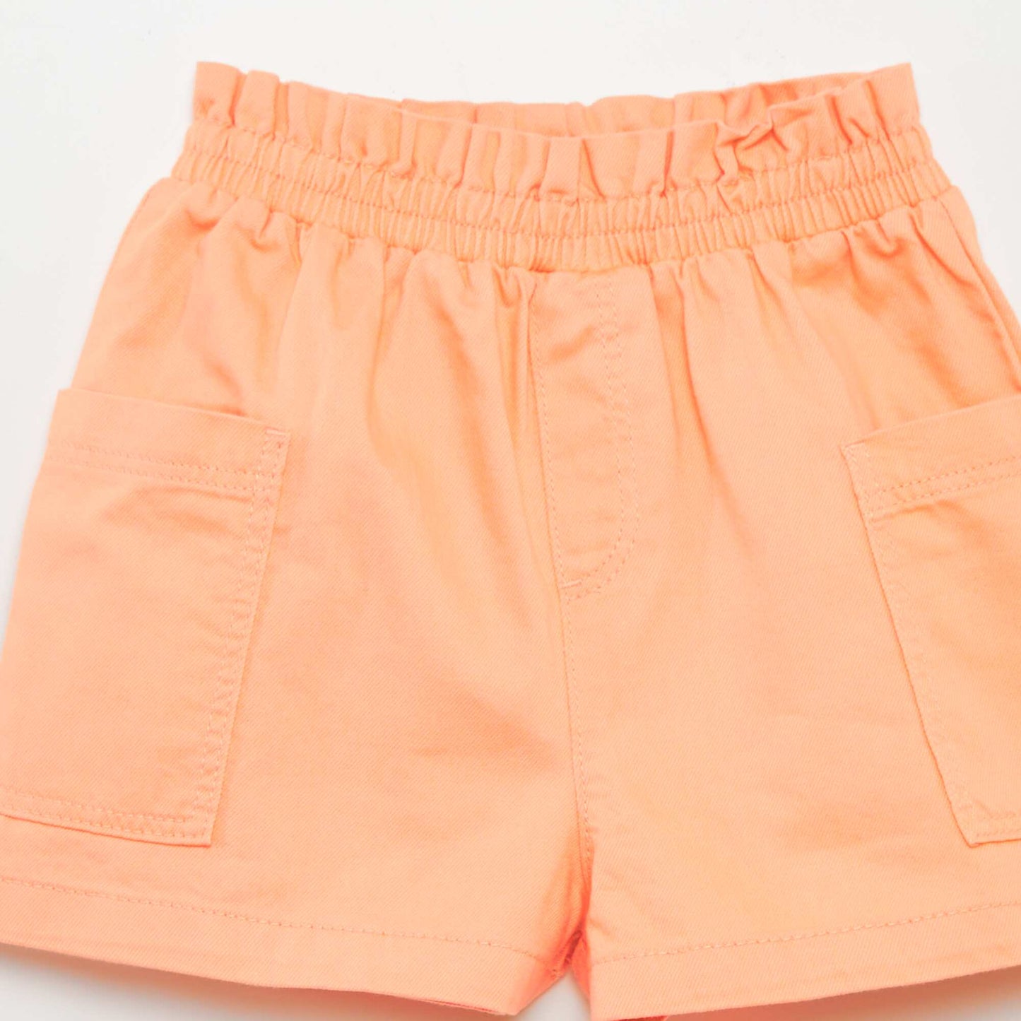 Twill shorts ORANGE