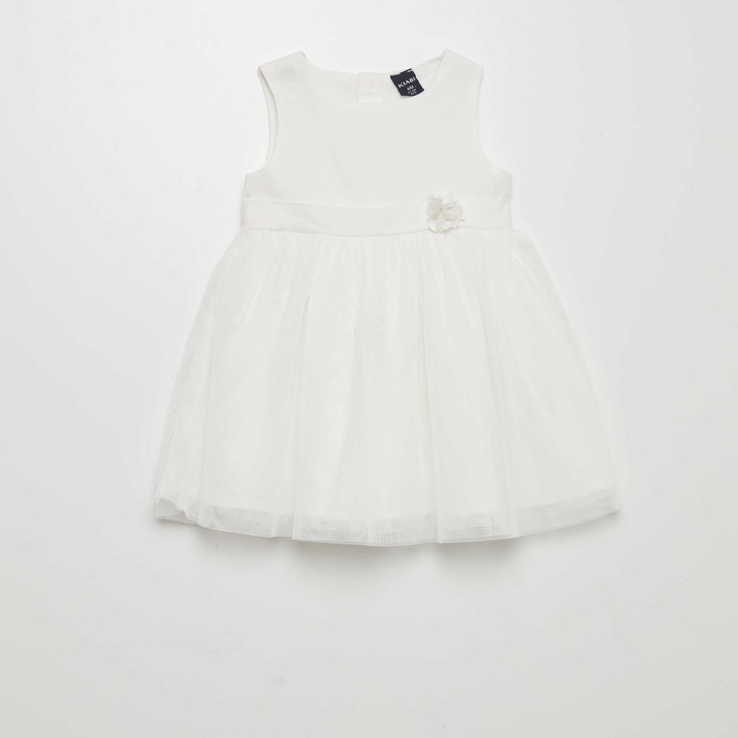 A-line tulle dress WHITE