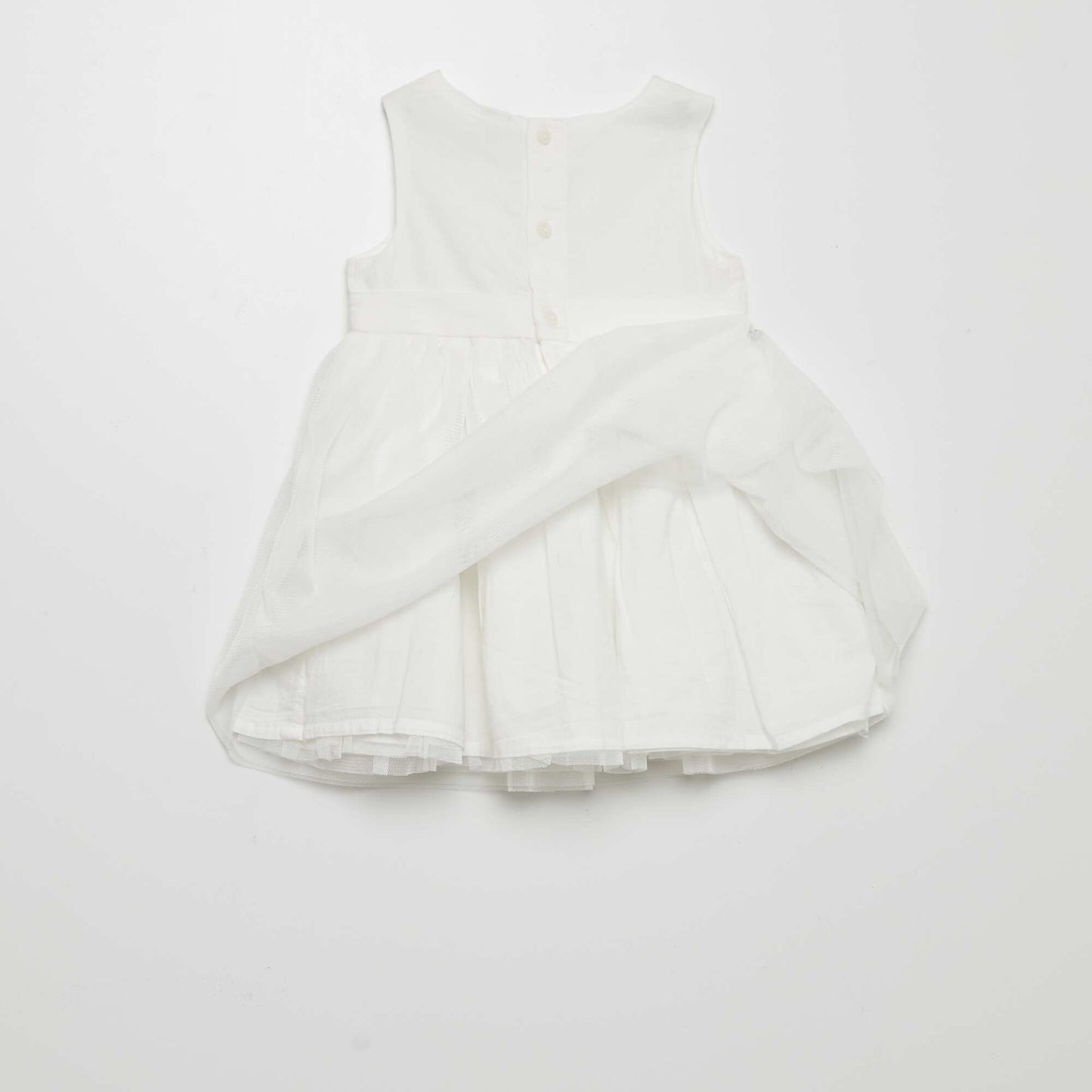 A-line tulle dress WHITE