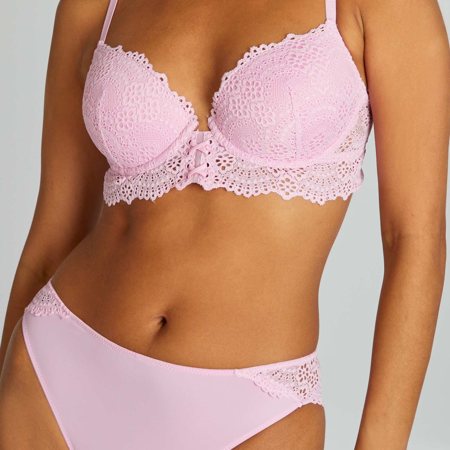 Push-up bra with removable padding PURPLE