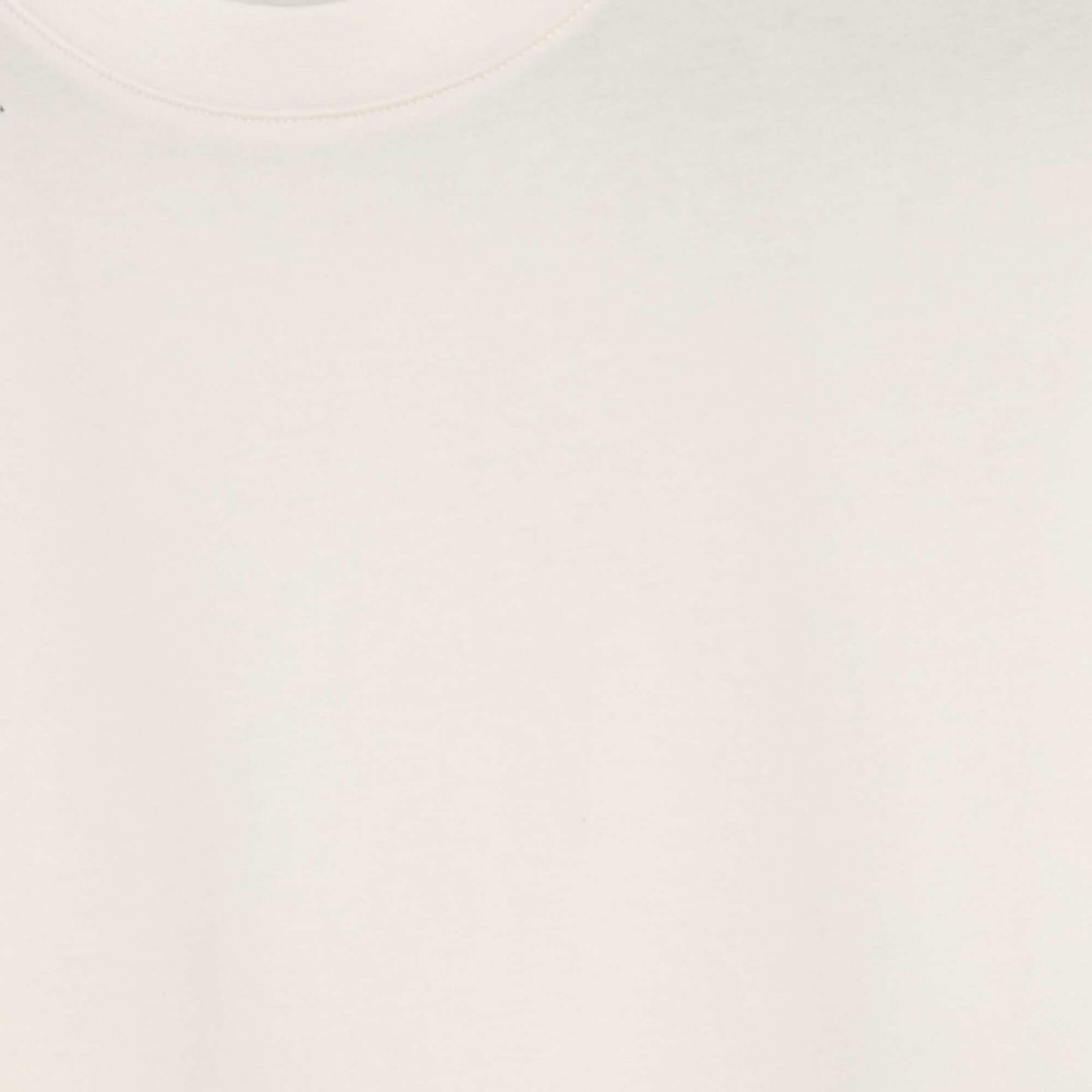 Round-neck cotton T-shirt WHITE