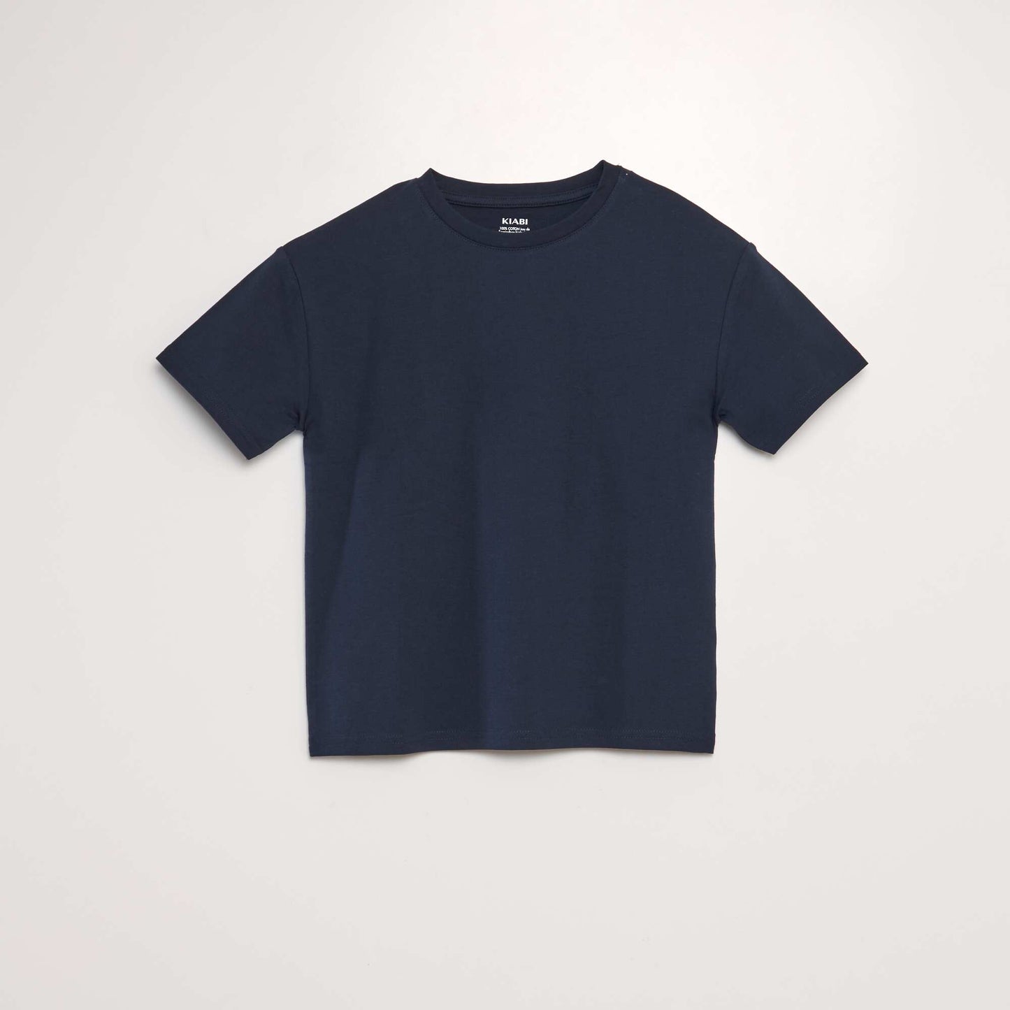 Plain thick jersey knit T-shirt - Tough CottonT blue