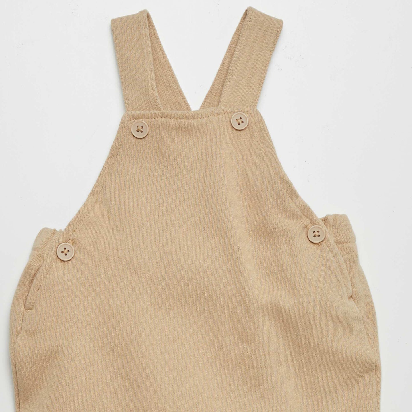French terry dungarees BEIGE