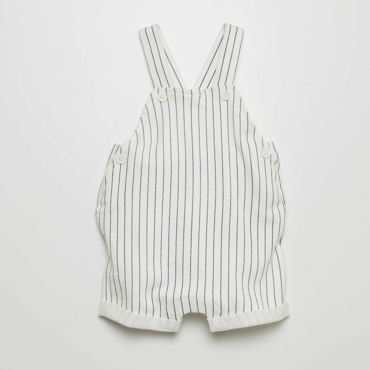 French terry dungarees BLUE